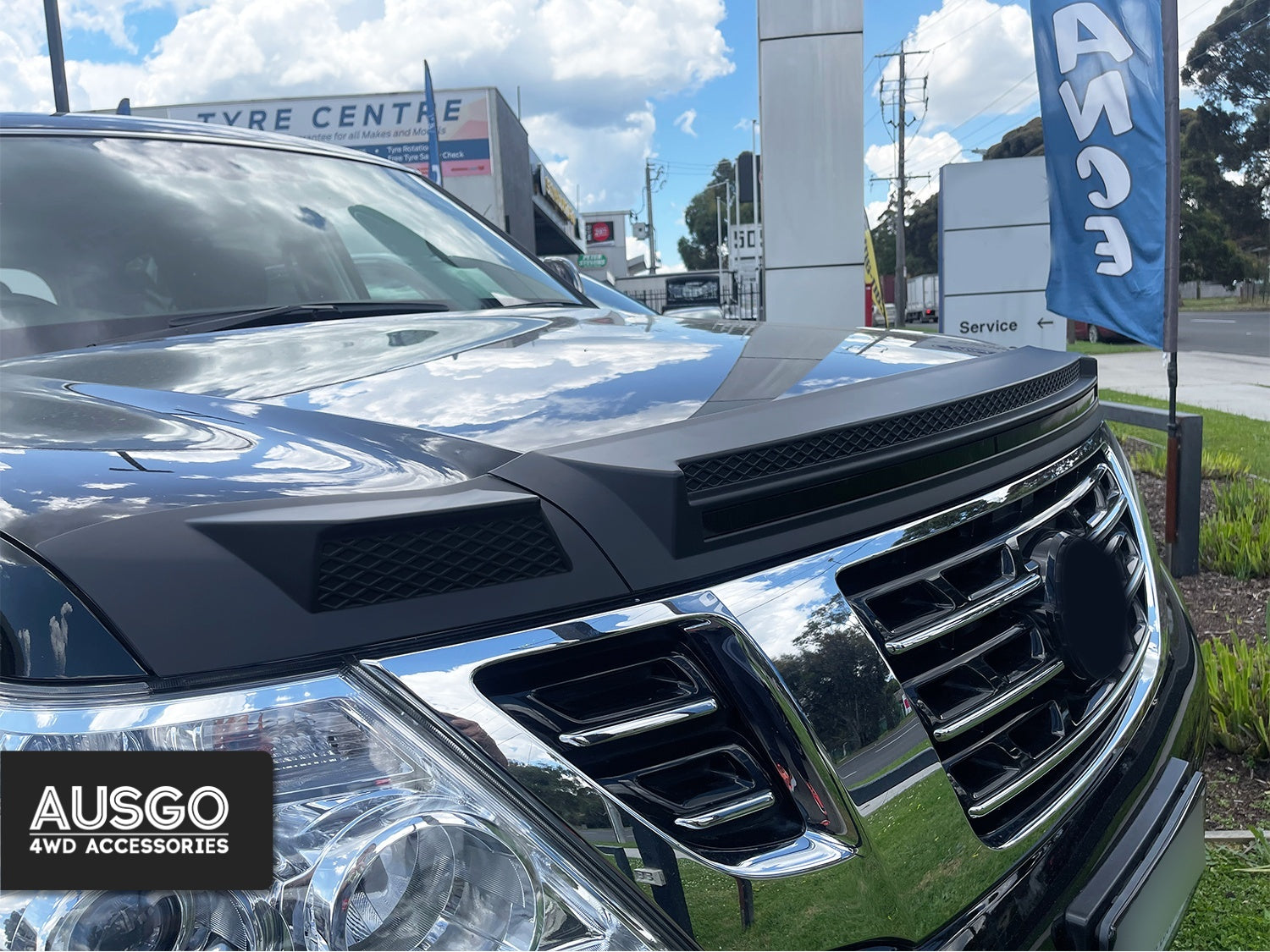 Wide Type Weather Shields + Bonnet Protector for Nissan Patrol Y62 2012-2019