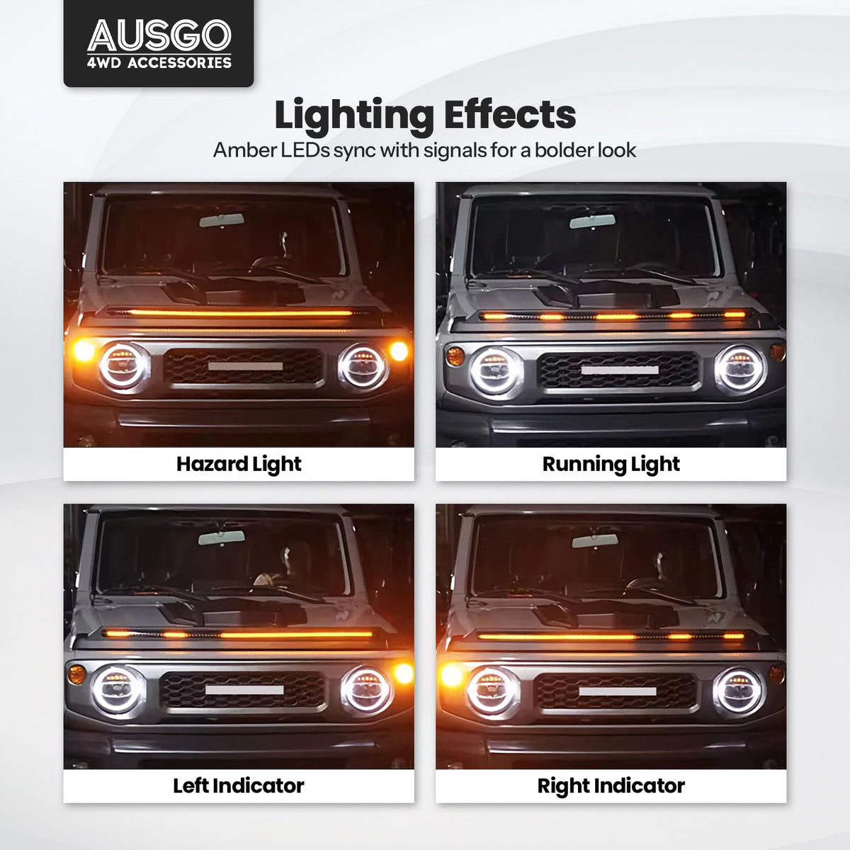 LED Bonnet Protector for Suzuki Jimny 2018-Onwards