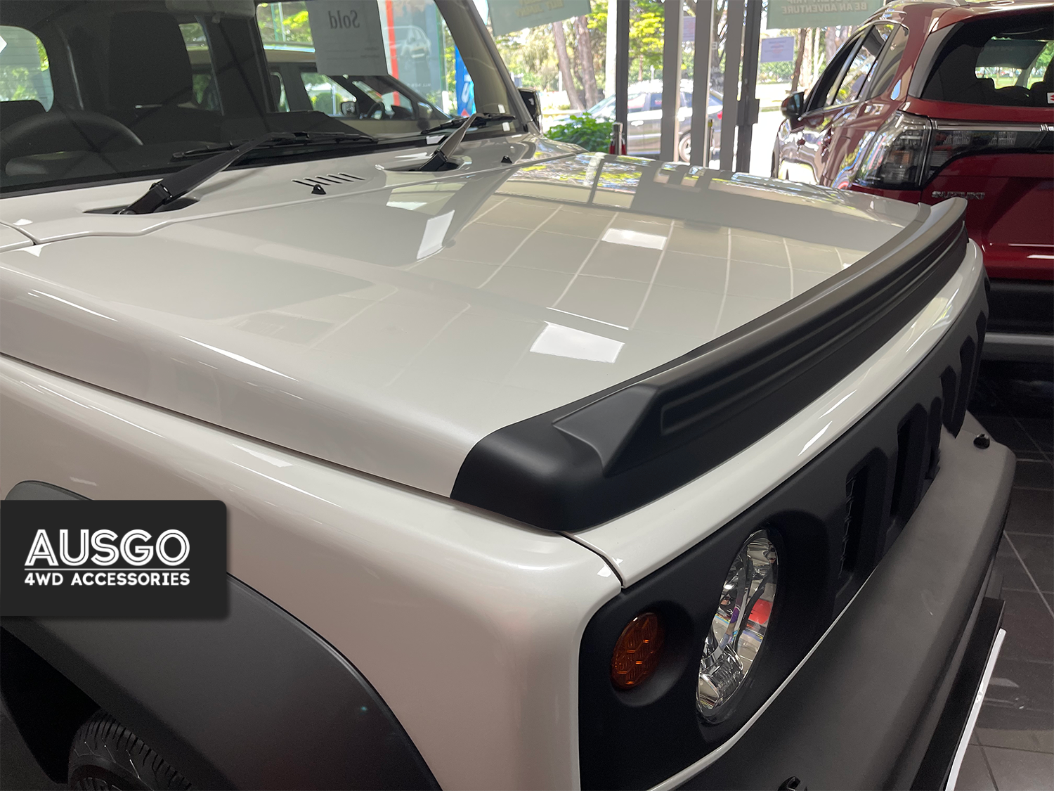 Bonnet Protector + Rear Roof Spoiler Deflector Spoilers Wing Lip for Suzuki Jimny 2018-Onwards