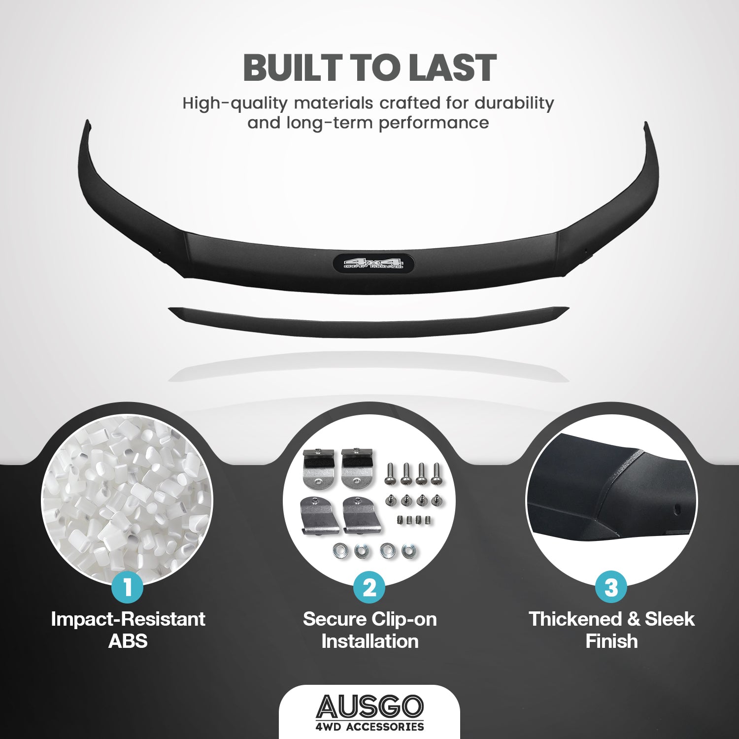 Weather Shields + Bonnet Protector for Toyota Fortuner 2015-2020