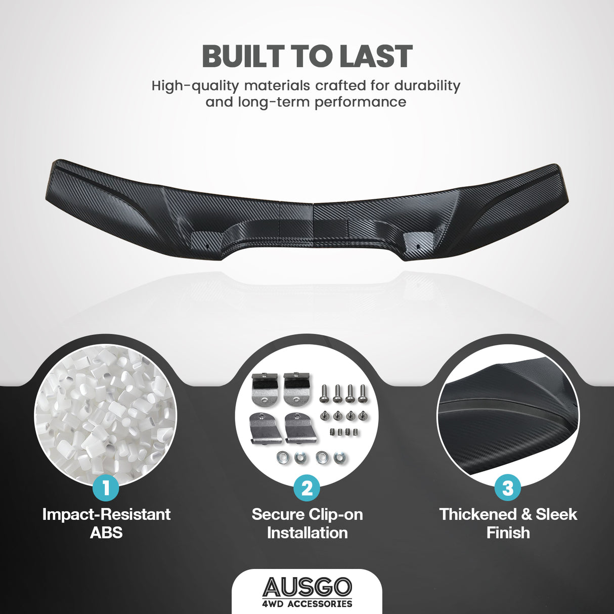 Luxury Weather Shields + Bonnet Protector for Toyota Hilux Single Cab 2011-2015