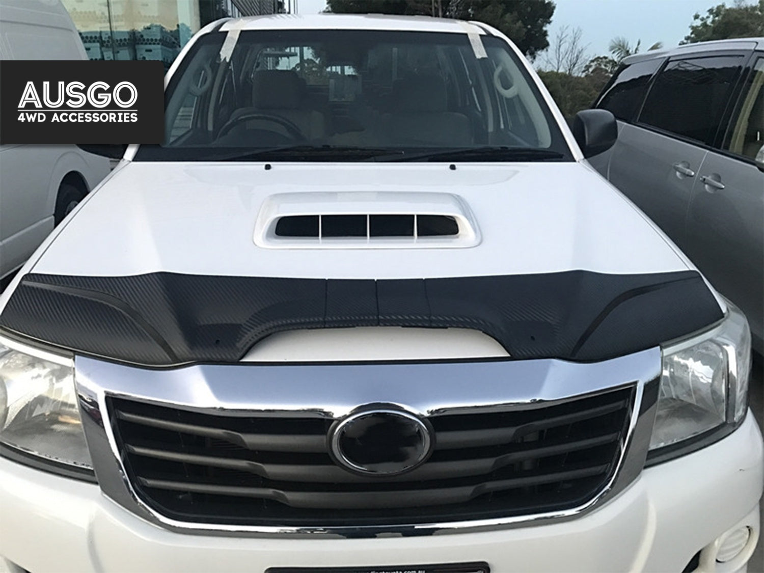 Luxury Weather Shields + Bonnet Protector for Toyota Hilux Single Cab 2011-2015