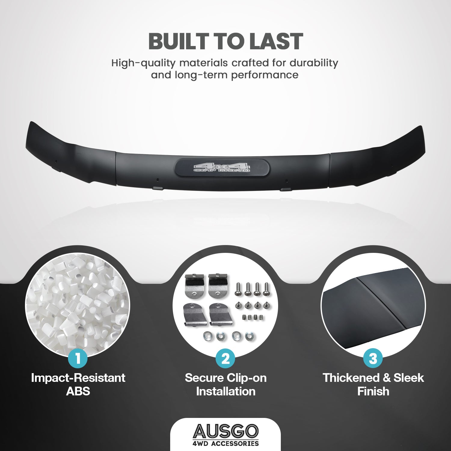 Weather Shields + Bonnet Protector for Toyota Land Cruiser 200 Series 2007-2015