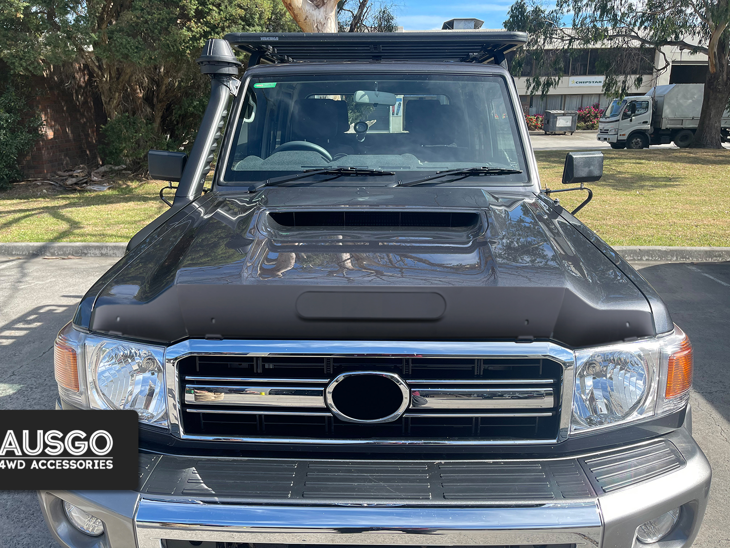 Luxury Weather Shields + Bonnet Protector Guard for Toyota Land Cruiser 70 76 78 79 Series  2007-2023