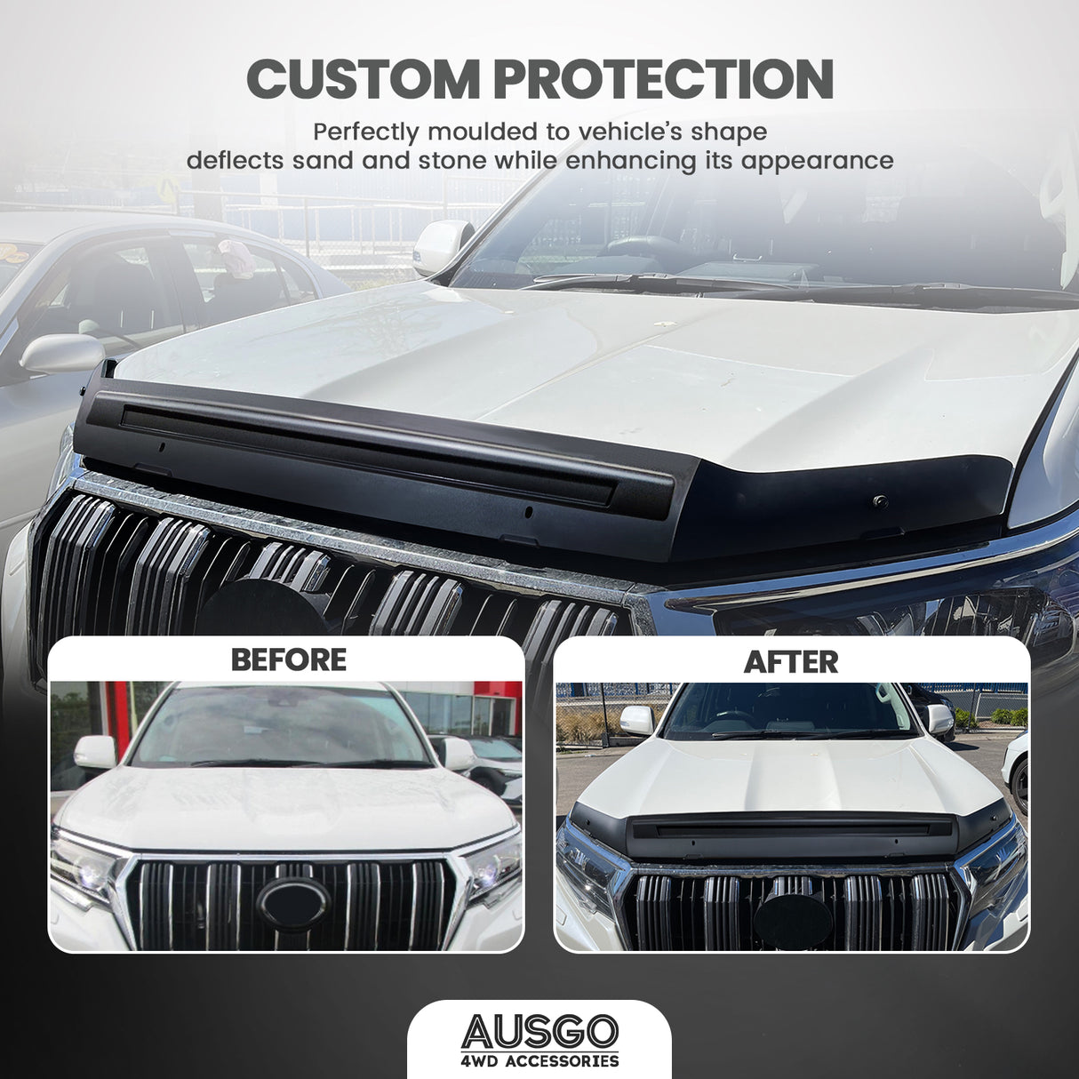 Bonnet Protector for Toyota Land Cruiser Prado 150 Series 2018-2024