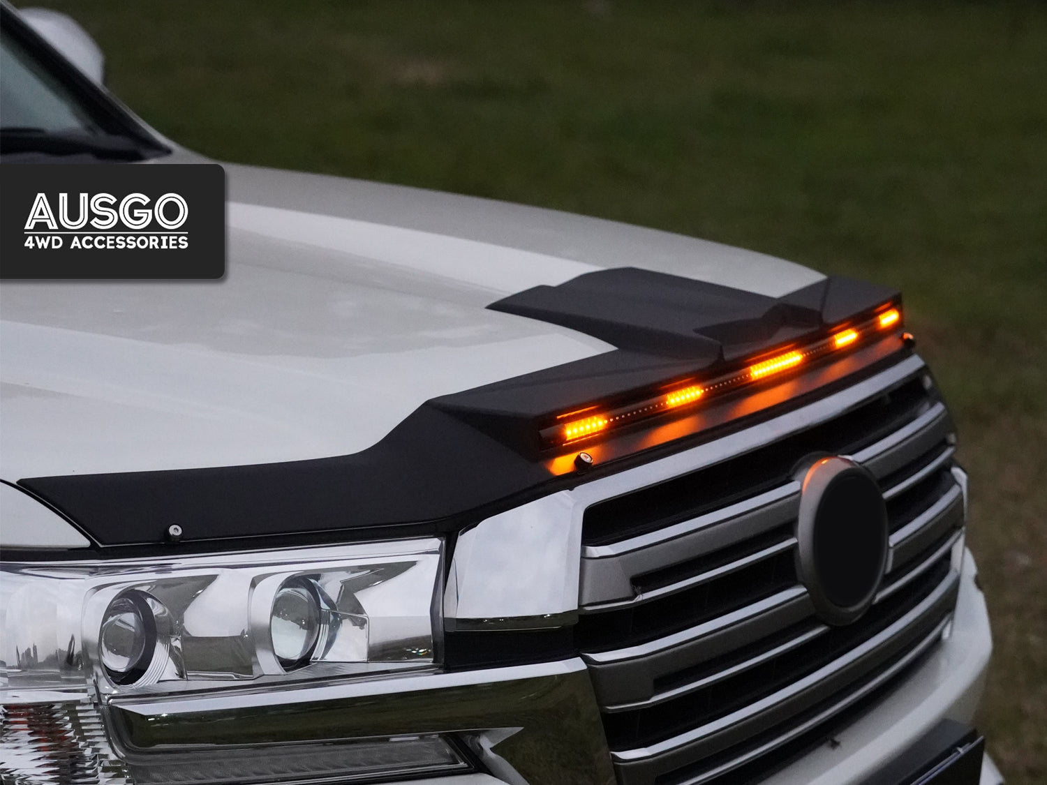 LED Bonnet Protector for Toyota LandCruiser 200 Series 2016-2021
