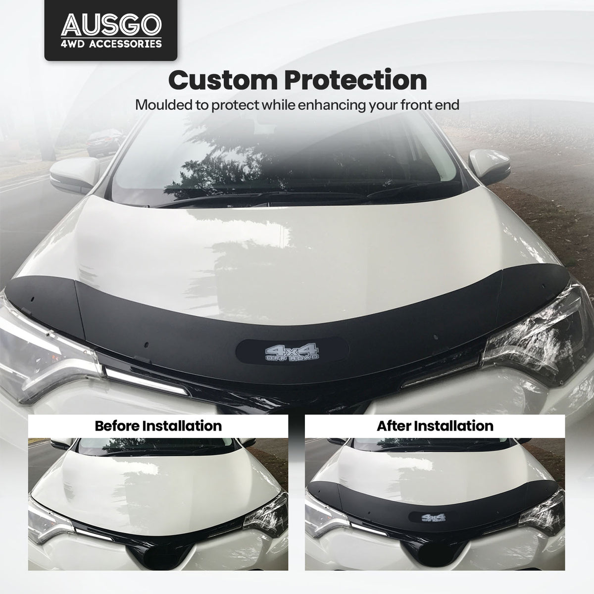 Weather Shields + Bonnet Protector for Toyota RAV4 2013-2019