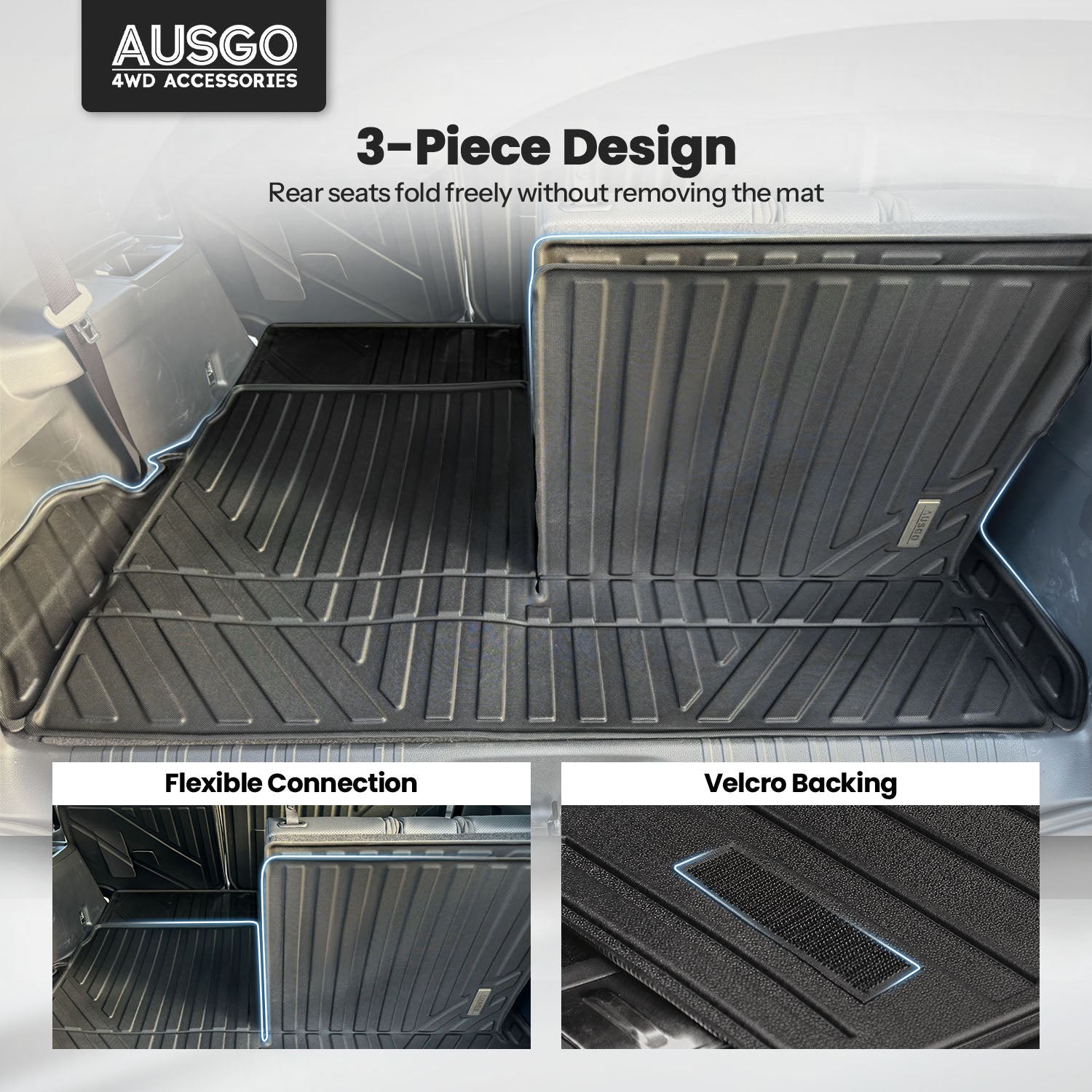 Boot Liner Back Seat Protector for Lexus GX550 2024-Onwards