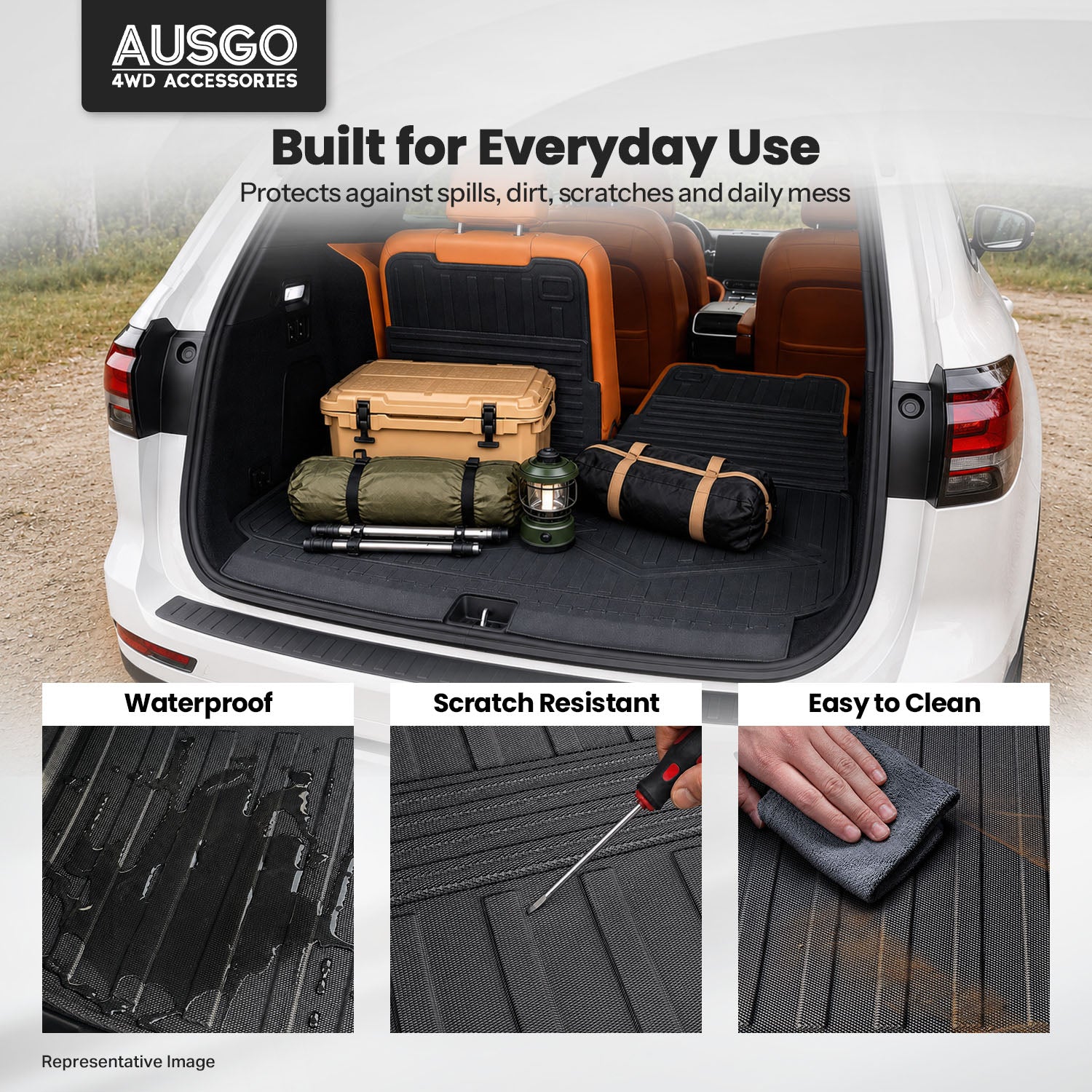 Boot Liner for Mitsubishi Pajero Sport 2015-Onwards 7-Seat