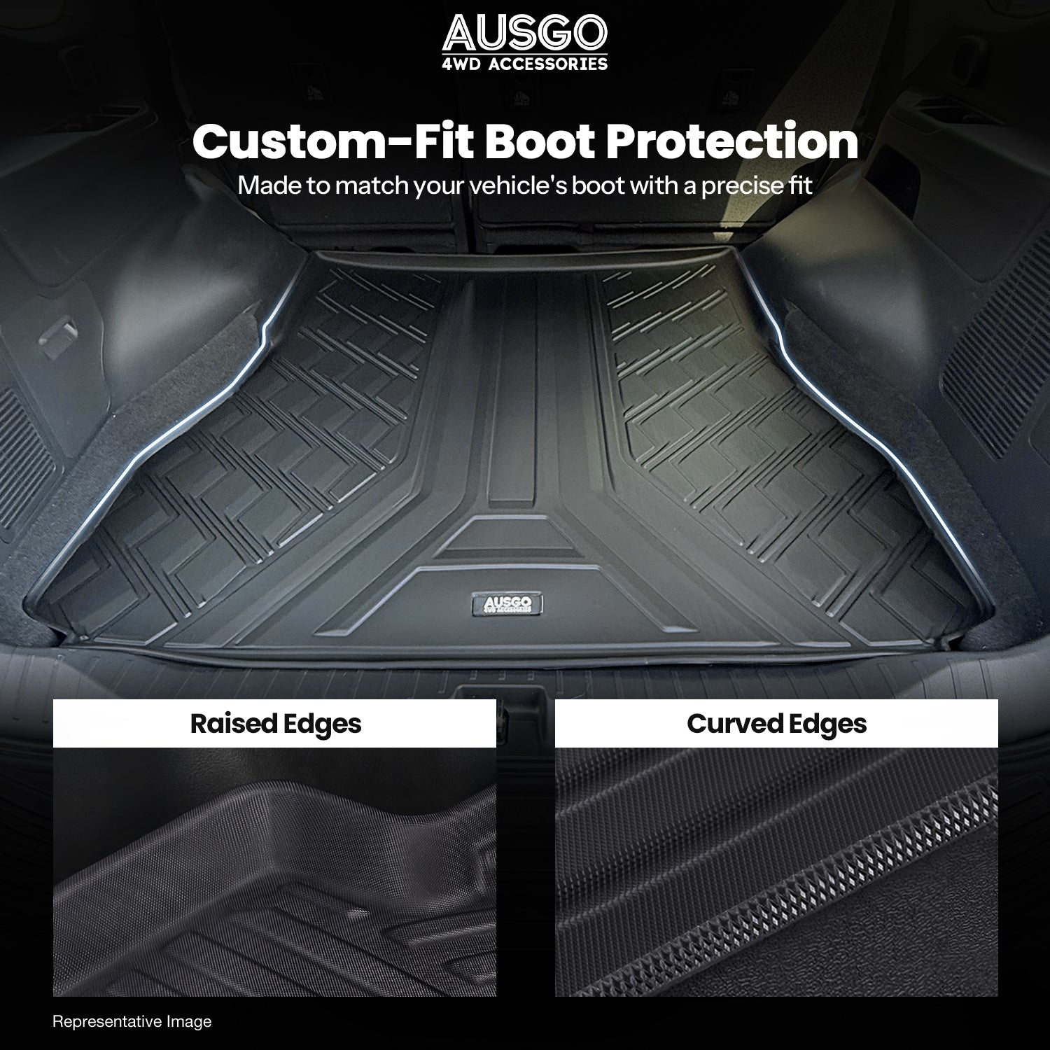 Boot Liner for Toyota Land Cruiser 300 Series 5 Seats 2021-Onwards