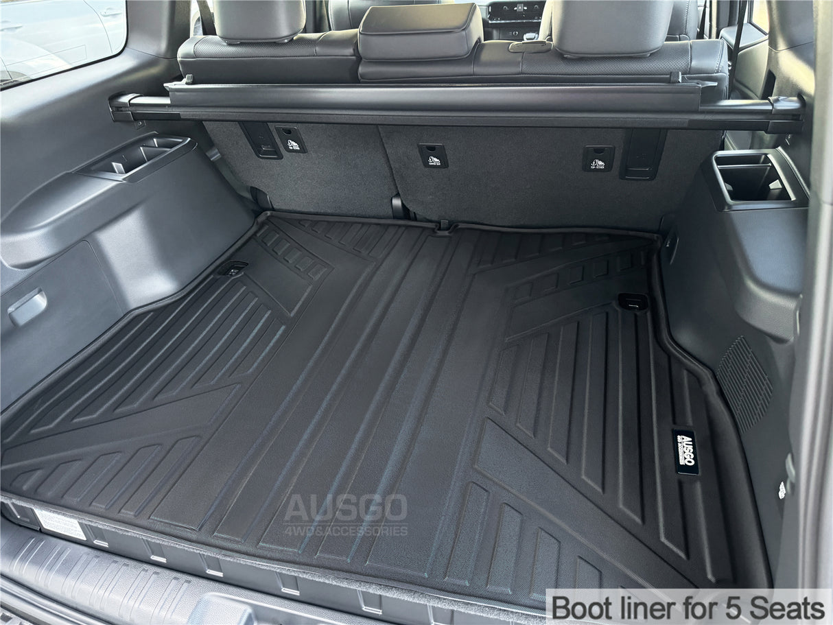 Boot Liner Kick Mats for Toyota Land Cruiser Prado 250 Series 2024-Onwards