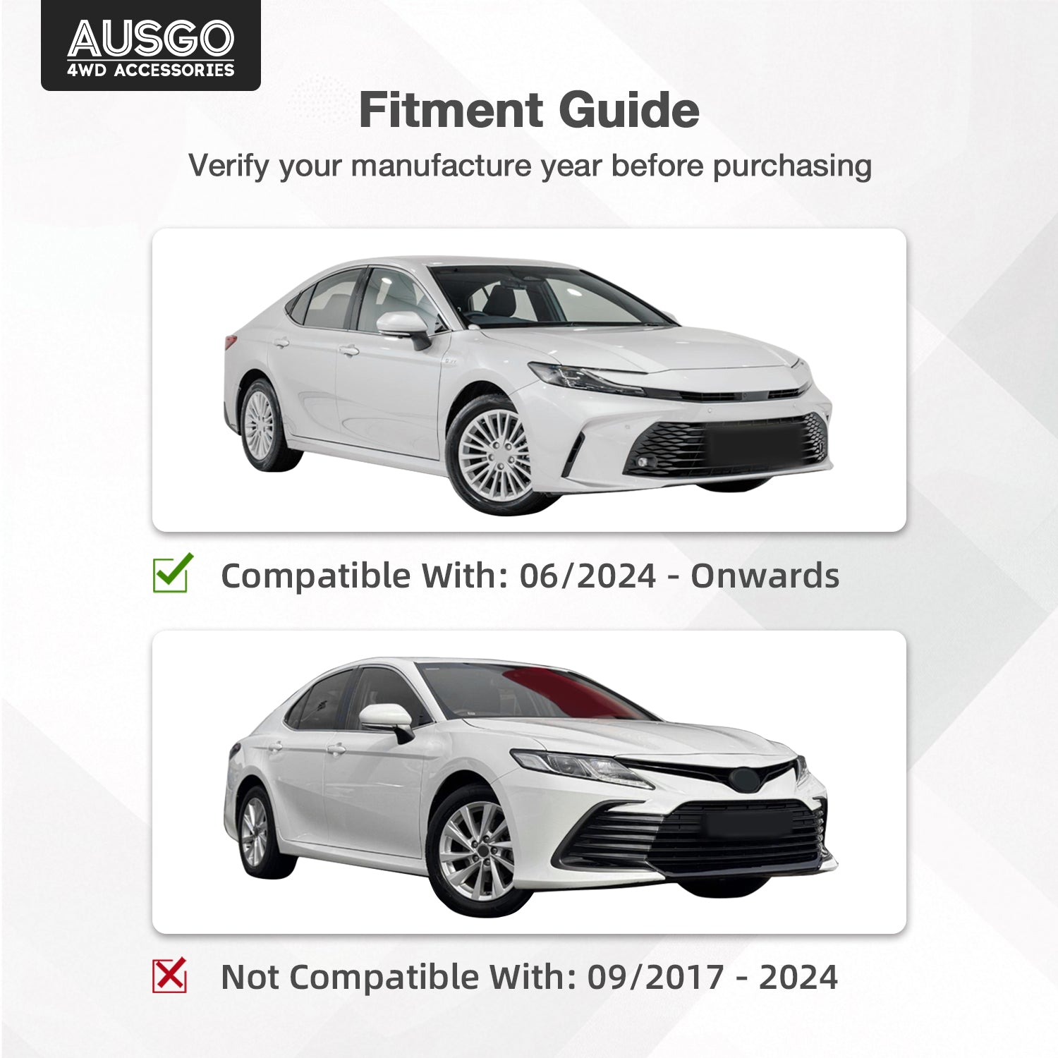 Luxury Weather Shields for Toyota Camry 2024-Onwards