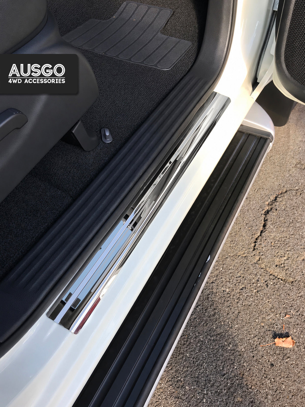 Stainless Door Sill Protector for Nissan Navara NP300 D23 Dual Cab 2015-2025