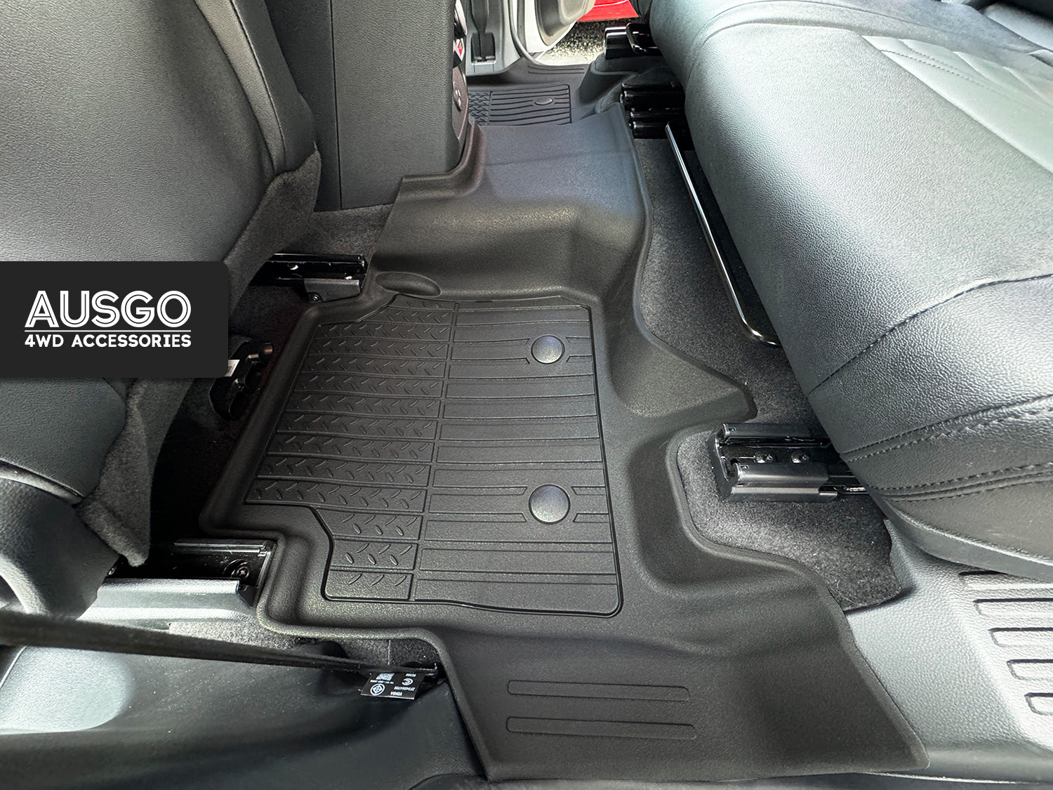 7D Injection Floor Mats + Black Door Sill Protector for Ford Everest Next-Gen 2022-Onwards