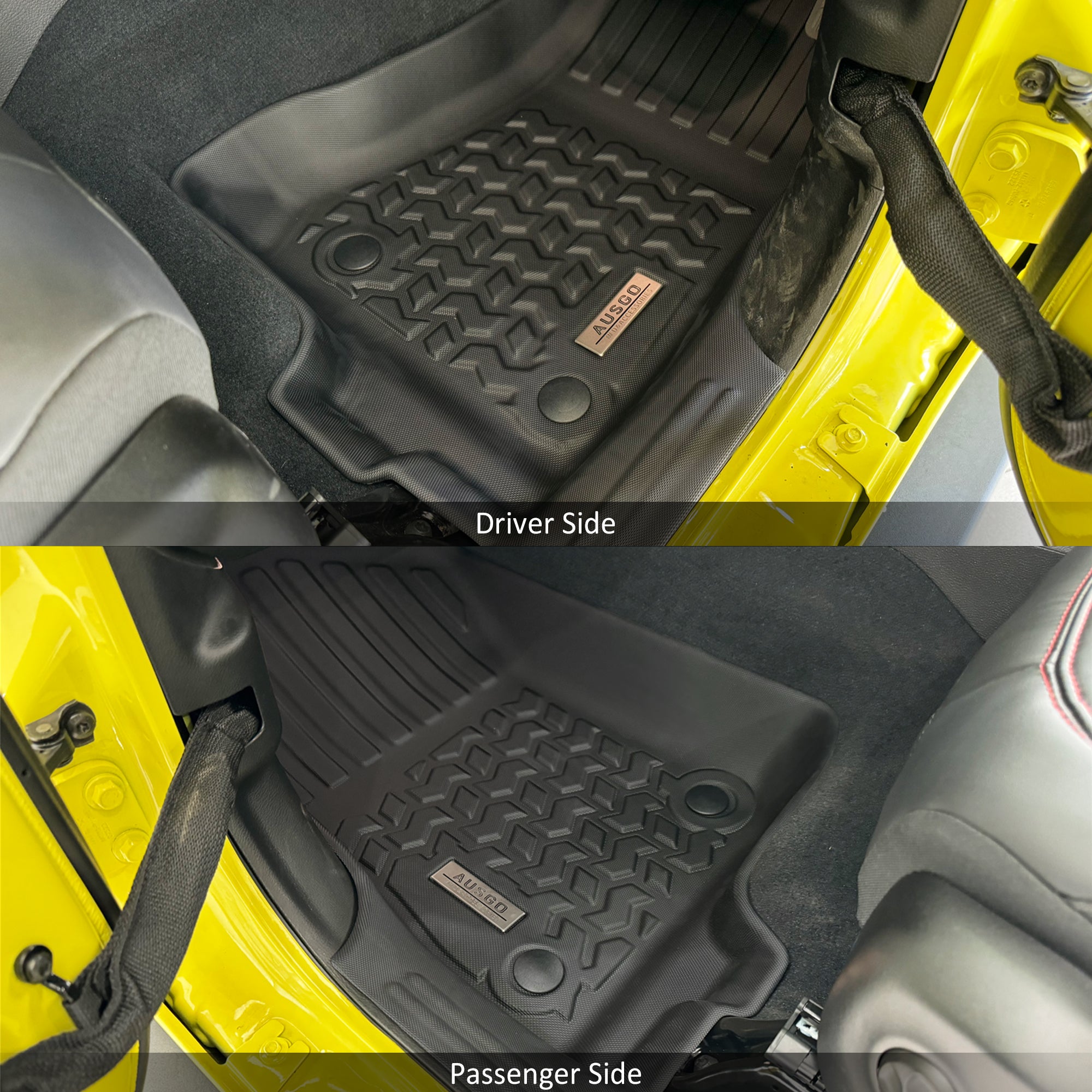 5D Car Floor Mats for Jeep Wrangler JL Series 2Door 2018-Onwards Front 2PCS