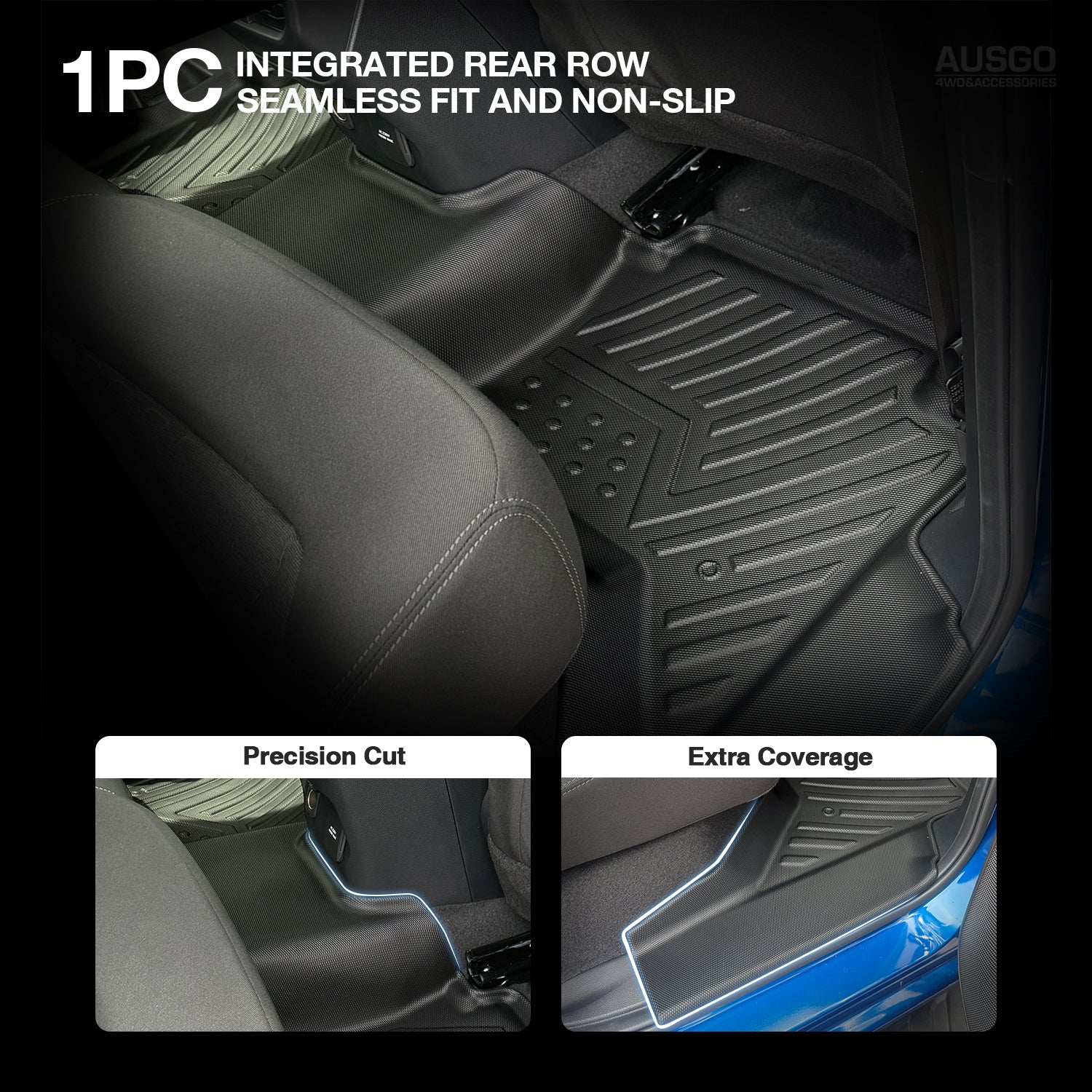 5D Car Floor Mats for Volkswagen Amarok NF Dual Cab 2023-Onwards