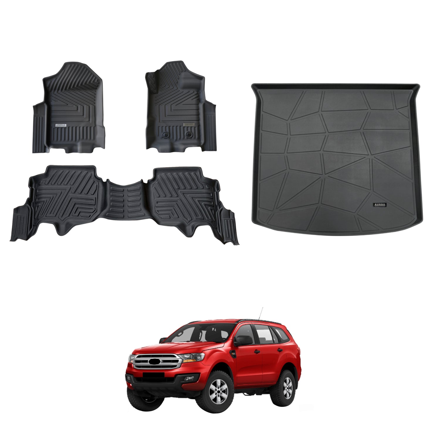 5D Car Floor Mats for Ford Everest UA Series 2015-2022