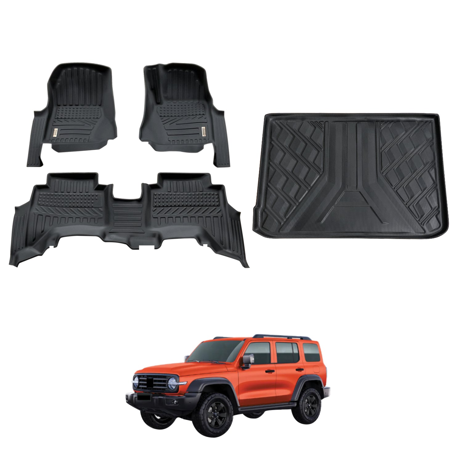 5D Car Floor Mats for GWM Tank 300 2023-Onwards