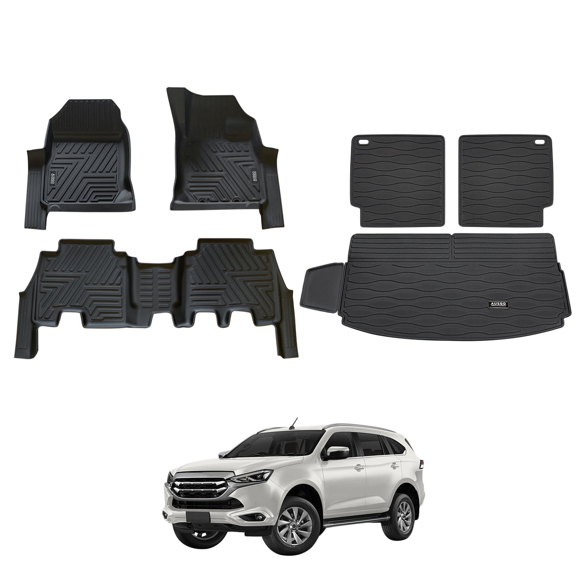 5D Car Floor Mats for ISUZU MUX MU-X 2021-Onwards