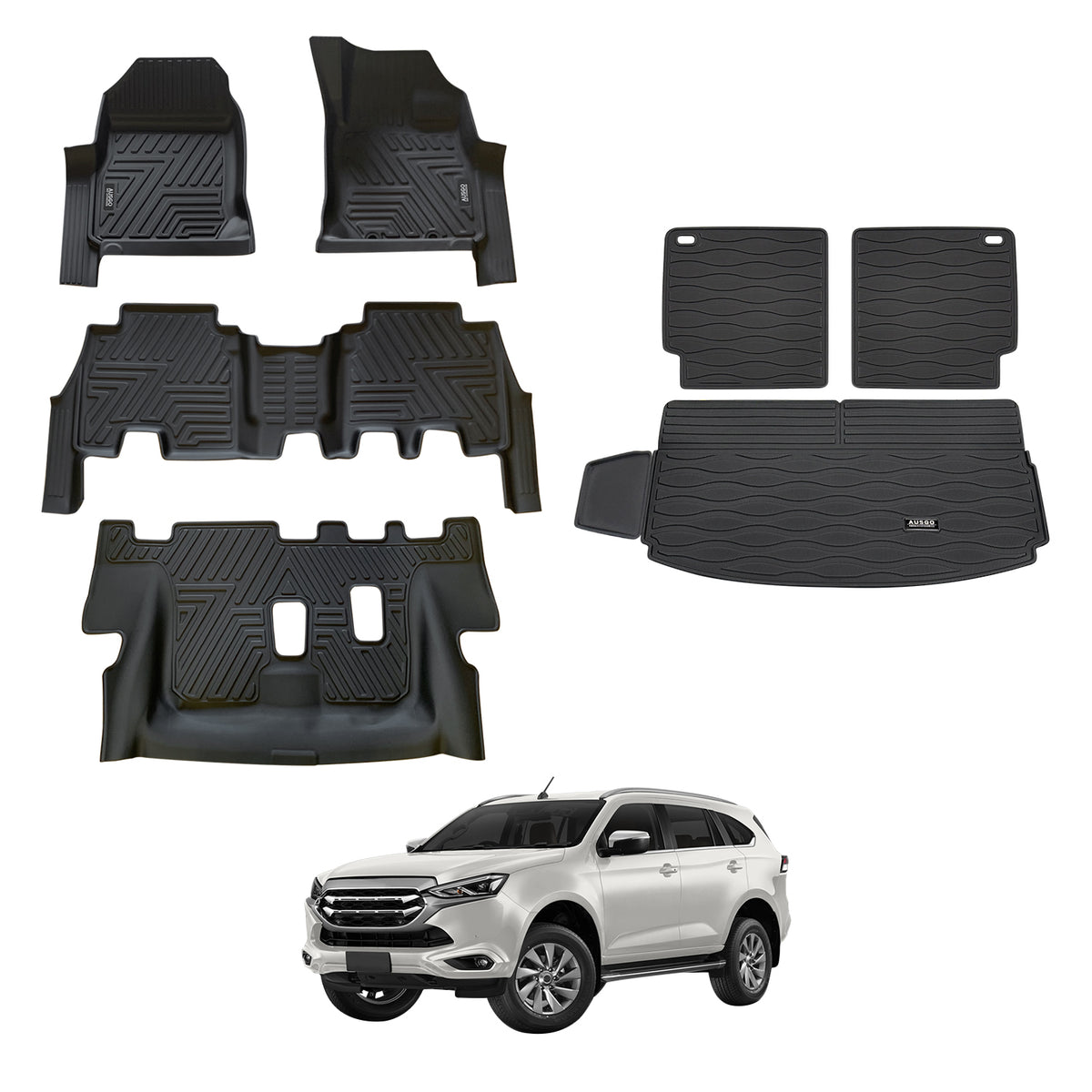 5D Car Floor Mats for ISUZU MUX MU-X 2021-Onwards