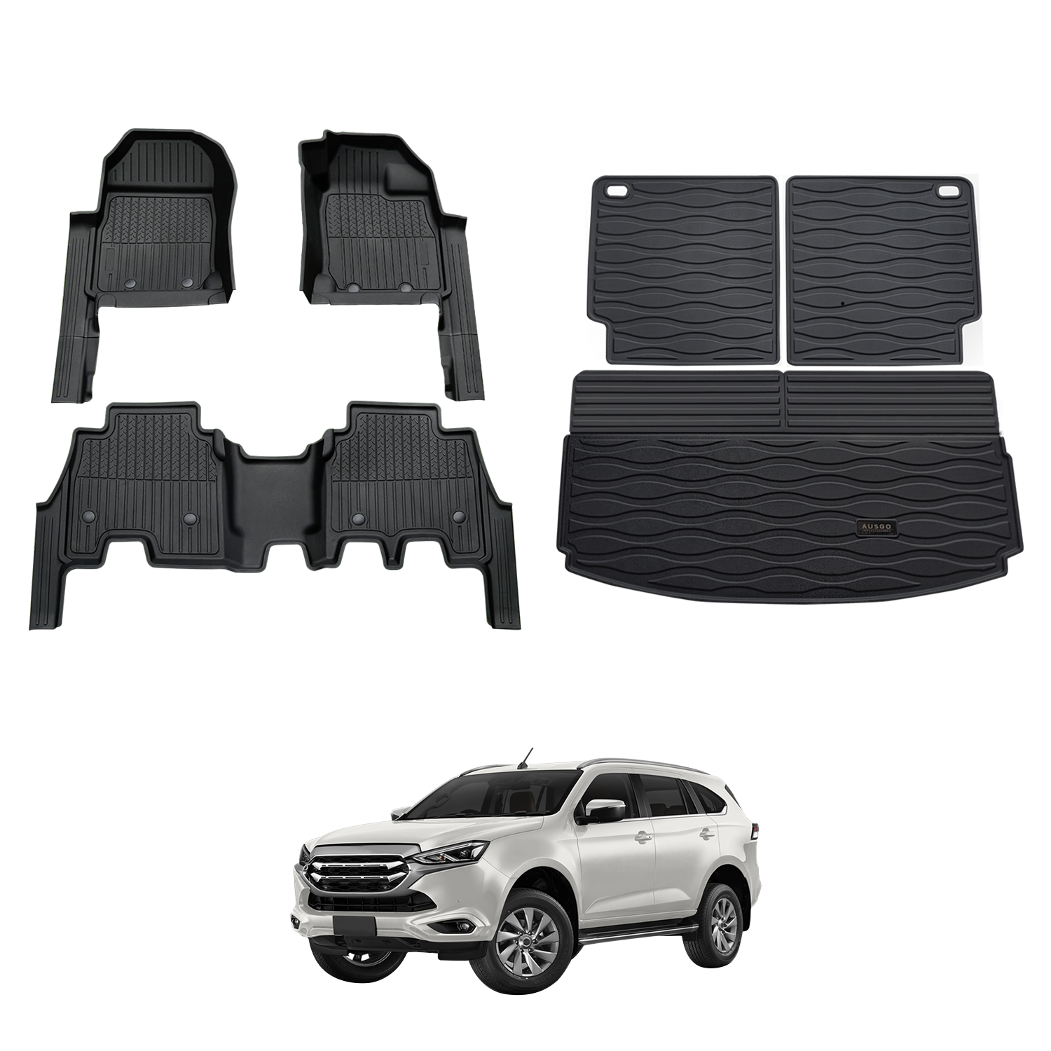 PRE-ORDER 7D Injection Floor Mats for ISUZU MU-X MUX 2021-Onwards
