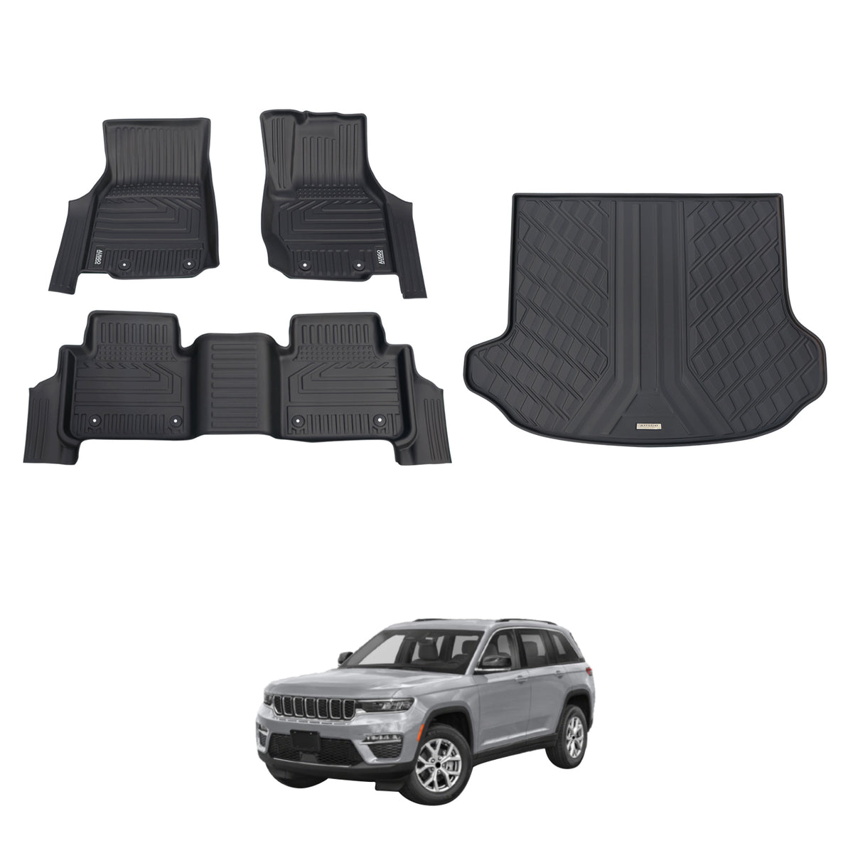5D Car Floor Mats for Jeep Grand Cherokee WL Series 5-Seat 2022-Onwards