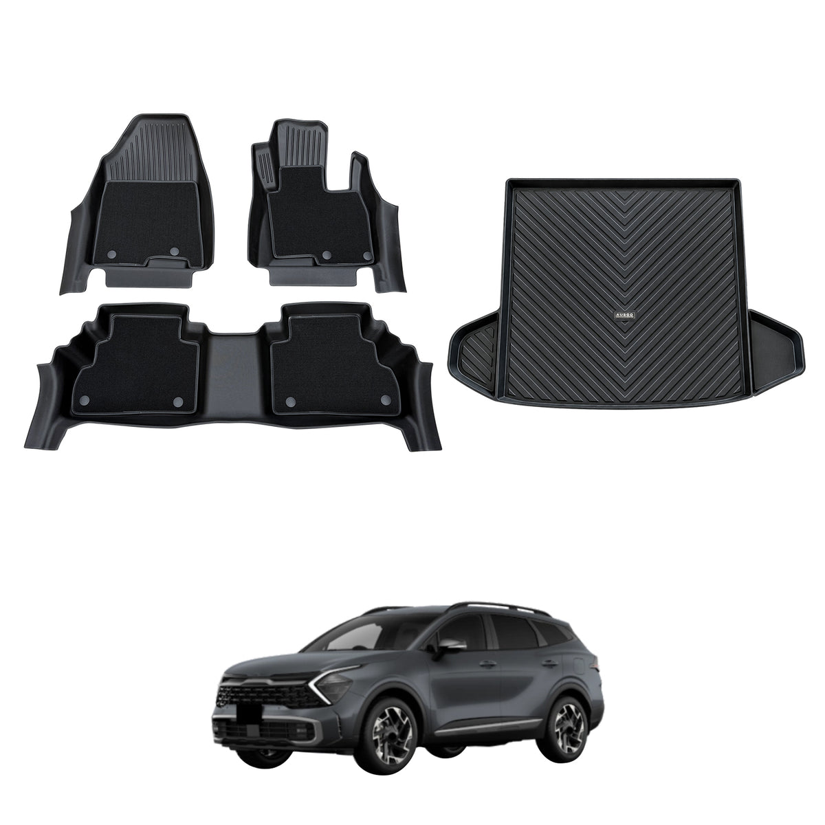 Double-Layer Car Floor Mats for KIA Sportage NQ5 2021-2025