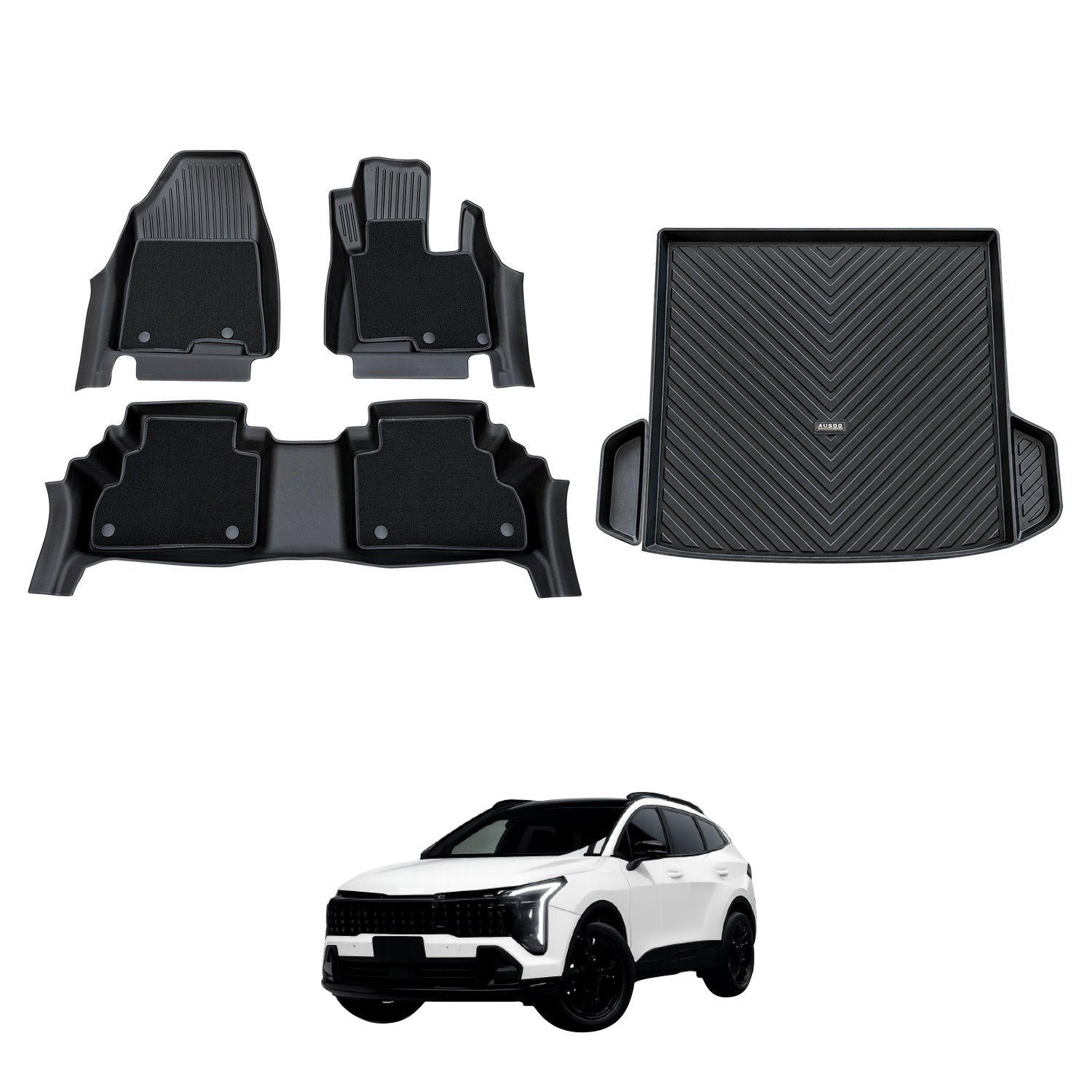Double-Layer Car Floor Mats for KIA Sportage NQ5 PE 2025-Onwards