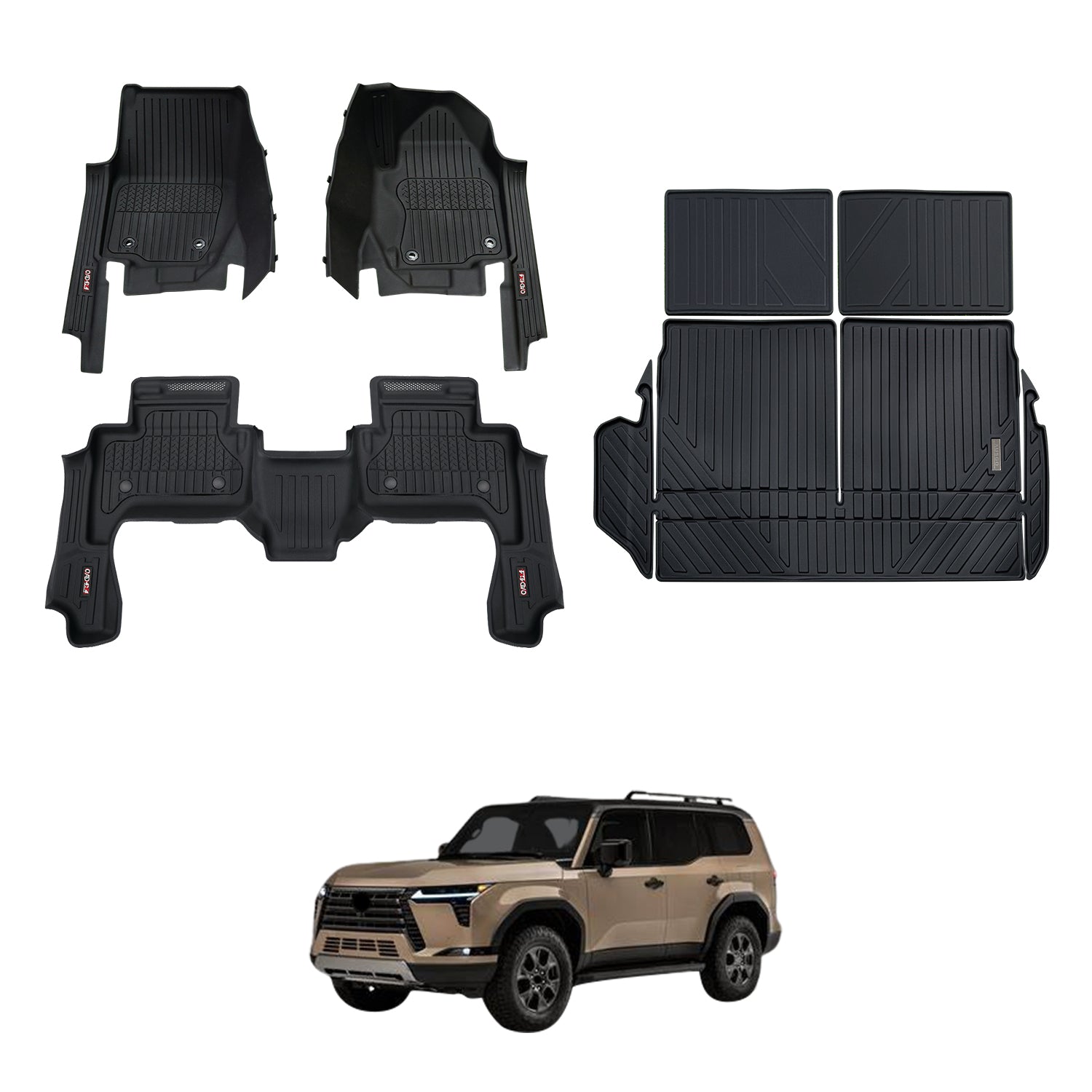 7D Injection Floor Mats for Lexus GX550 2024-Onwards