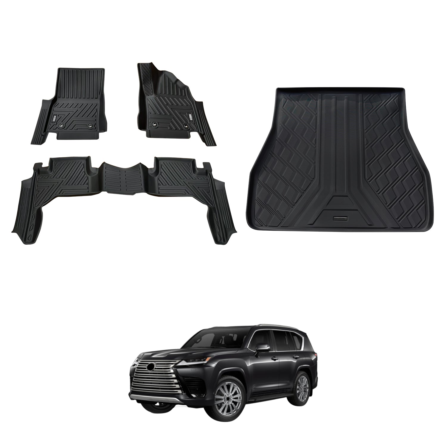 PRE-ORDER 5D Car Floor Mats for LEXUS LX Series LX500d LX600 2021-Onwards