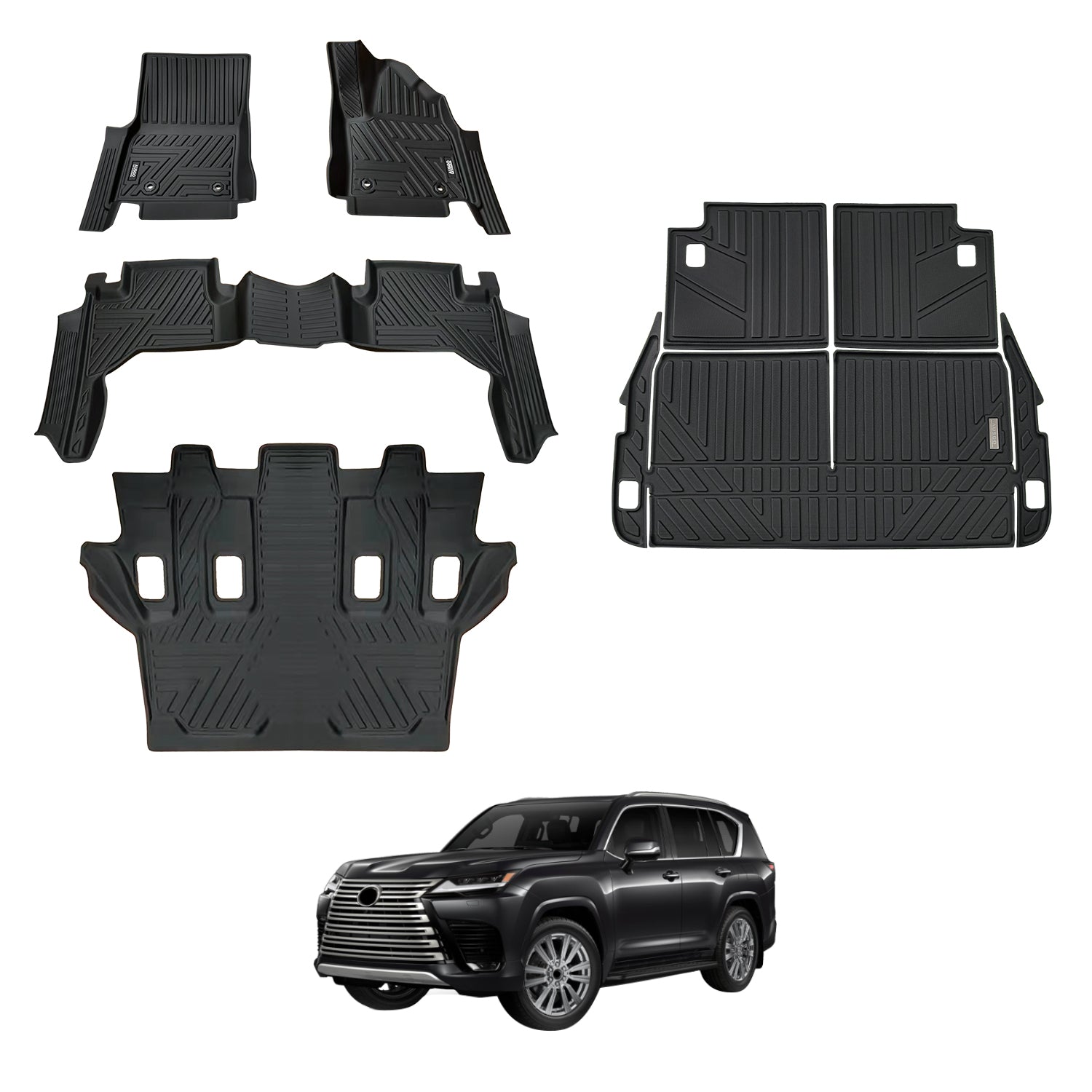 PRE-ORDER 5D Car Floor Mats for LEXUS LX Series LX500d LX600 2021-Onwards