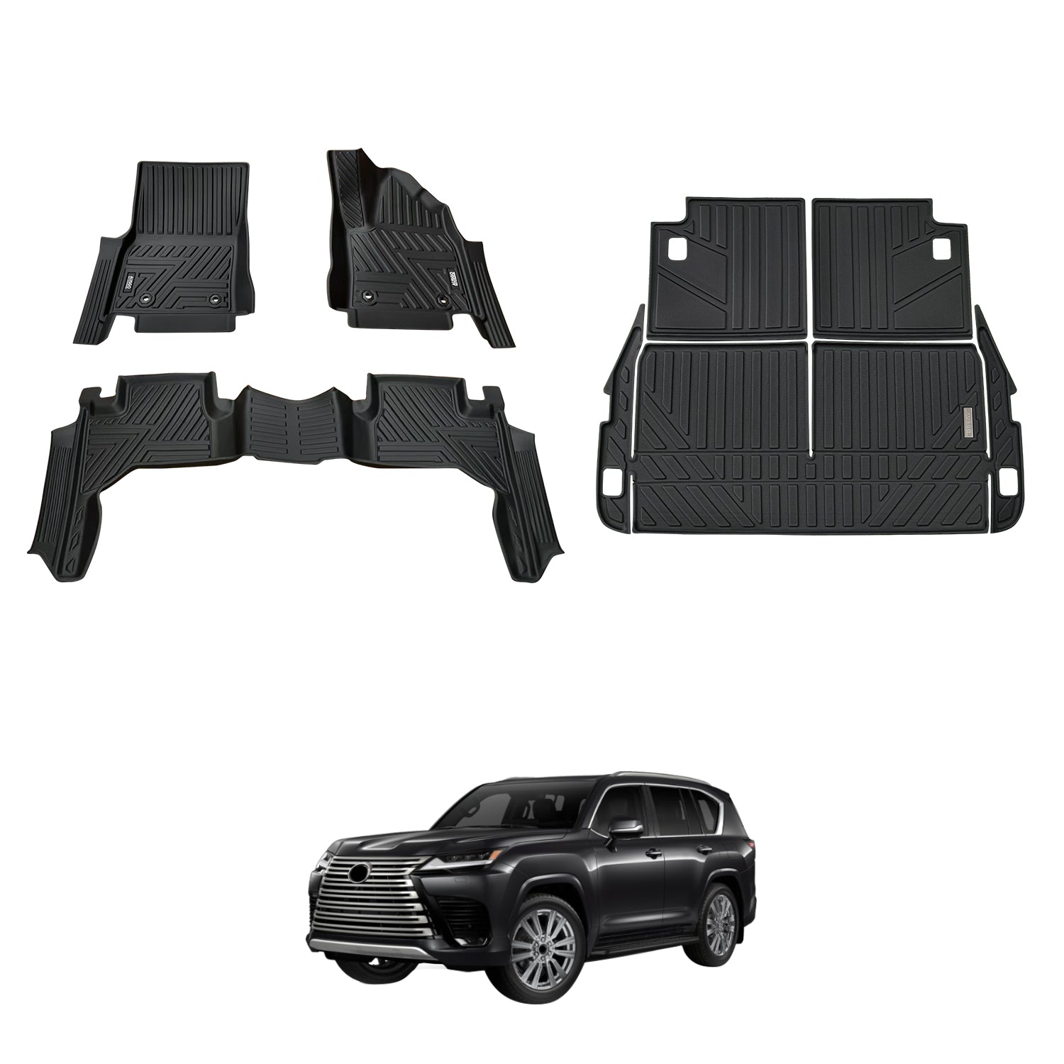 PRE-ORDER 5D Car Floor Mats for LEXUS LX Series LX500d LX600 2021-Onwards