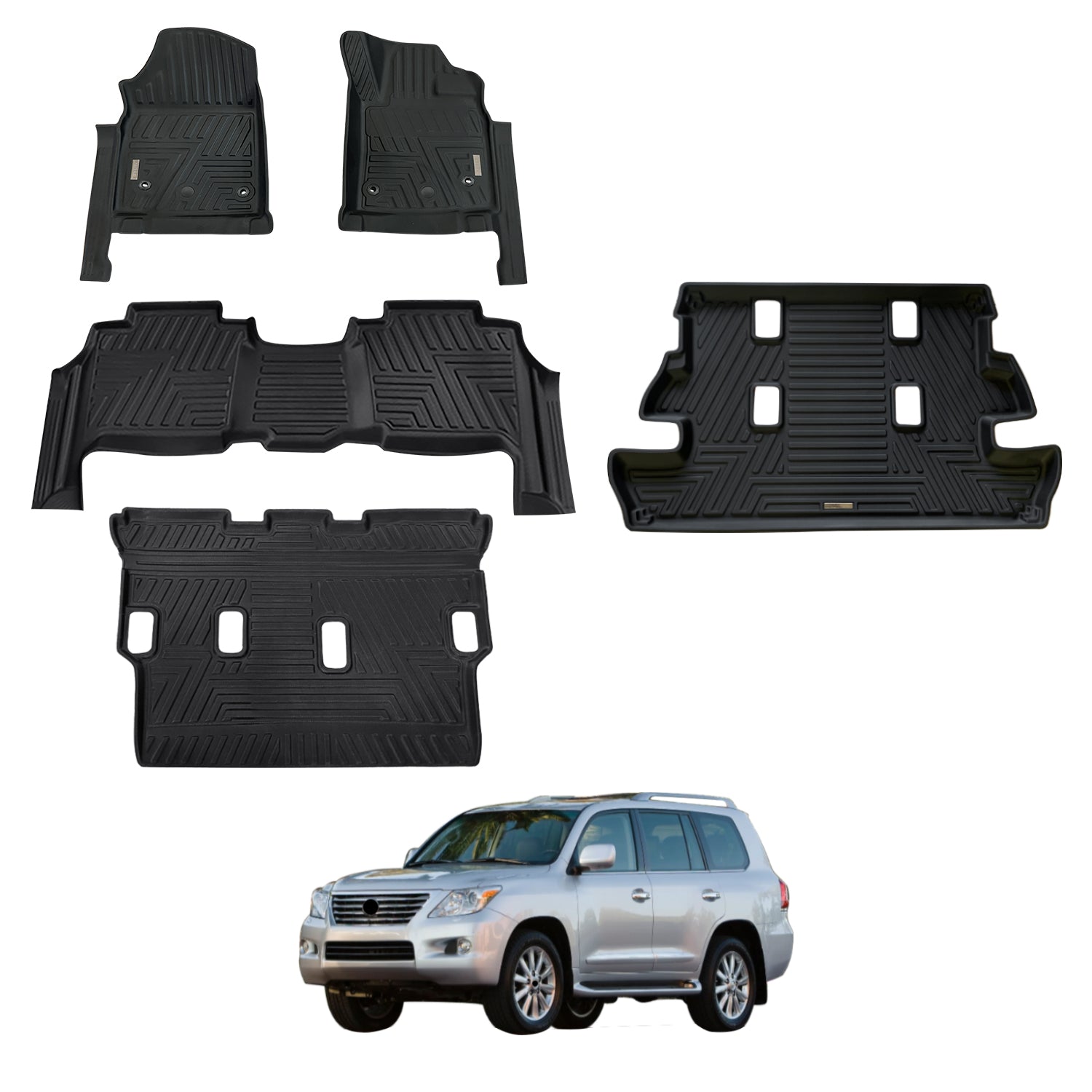 5D Car Floor Mats for Lexus LX570 LX Series 2008-2012