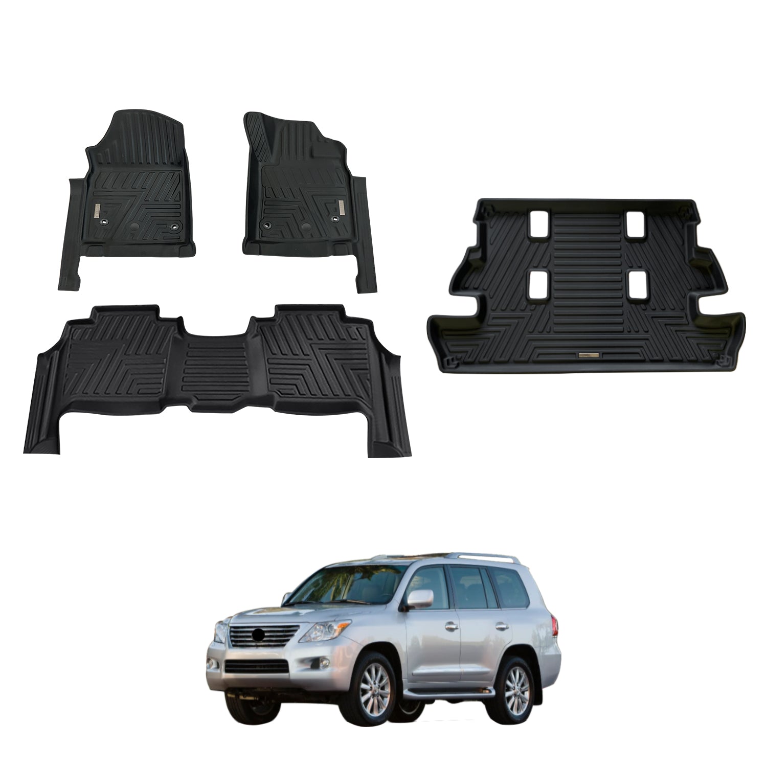 5D Car Floor Mats for Lexus LX570 LX Series 2008-2012