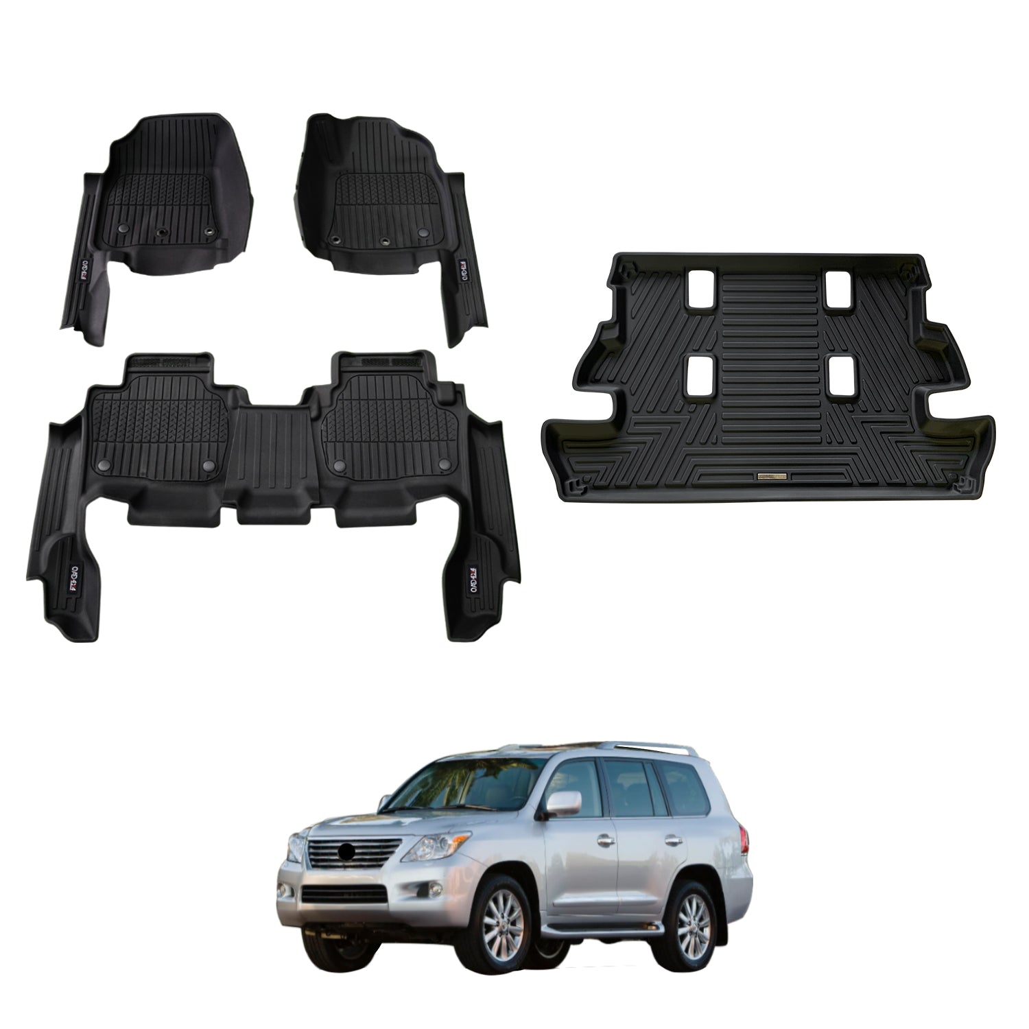 7D Injection Floor Mats for Lexus LX570 LX Series 2008-2012