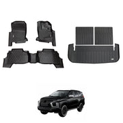 5D Car Floor Mats Boot Liner for Mitsubishi Pajero Sport 7-Seat 2015-Onwards