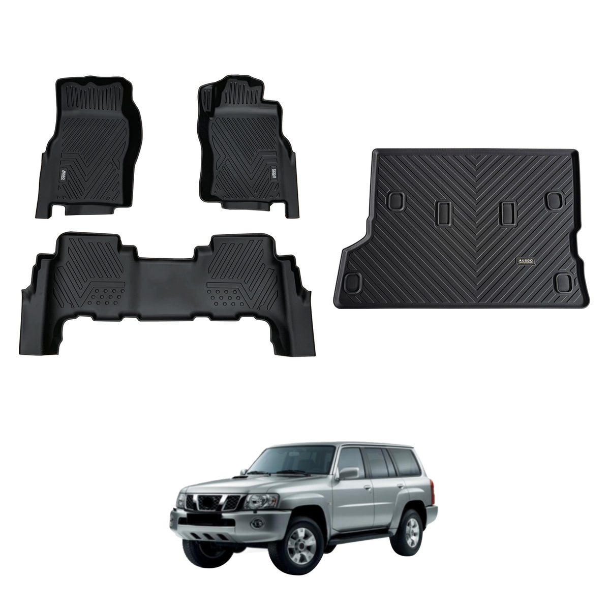 5D Car Floor Mats for Nissan Patrol GU Y61 1997-2015