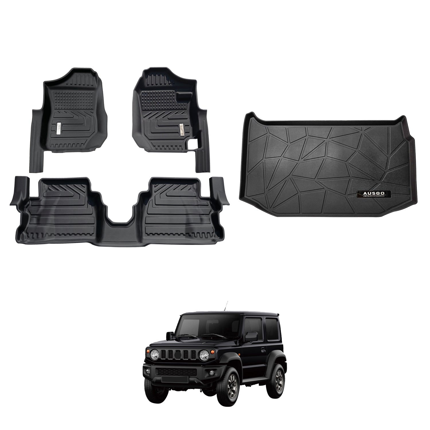 5D Car Floor Mats for Suzuki Jimny 3-Door 2018-Onwards