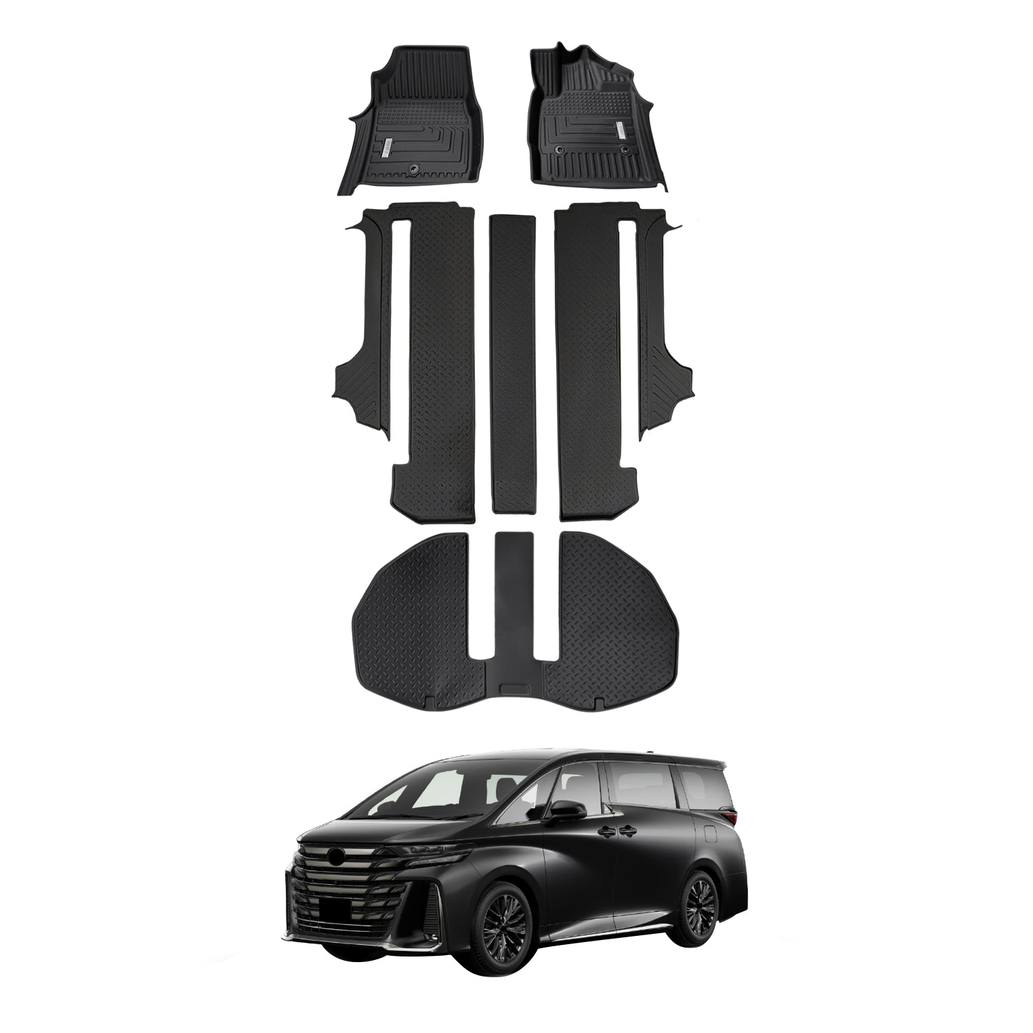 5D Car Floor Mats for Toyota Alphard 2015-2024