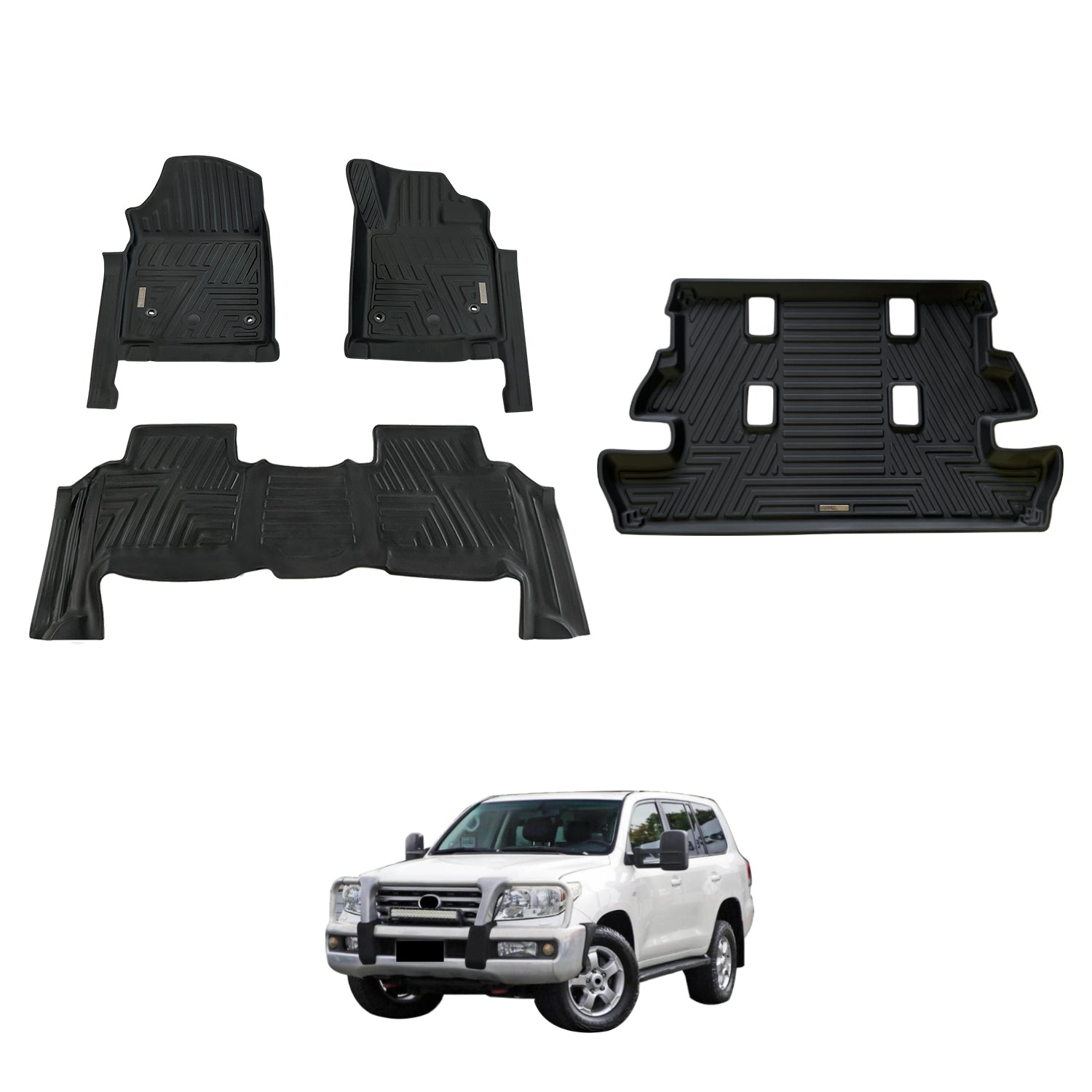5D Moulded Car Floor Mats for Toyota Land Cruiser 200 Series 2007-2012