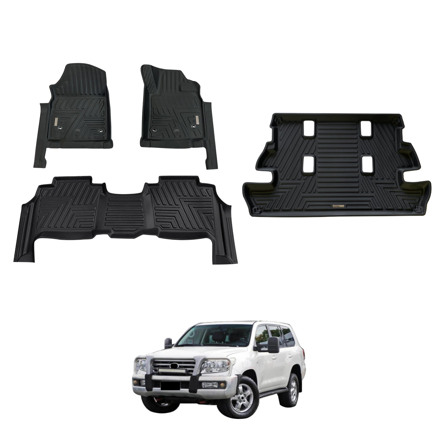 5D Moulded Car Floor Mats for Toyota Land Cruiser 200 Series 2007-2012