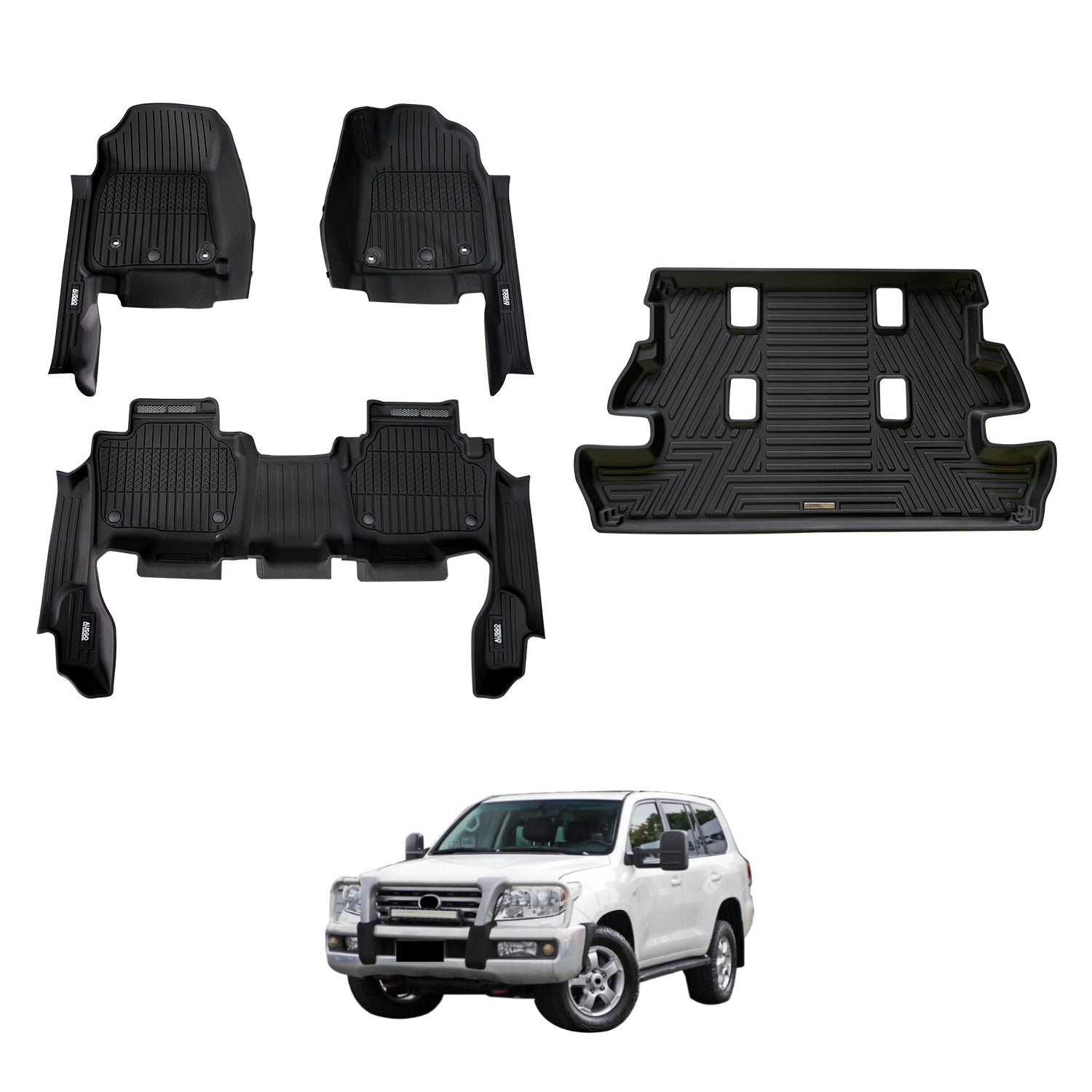 7D Injection Floor Mats for Toyota Land Cruiser 200 Series 2007-2012