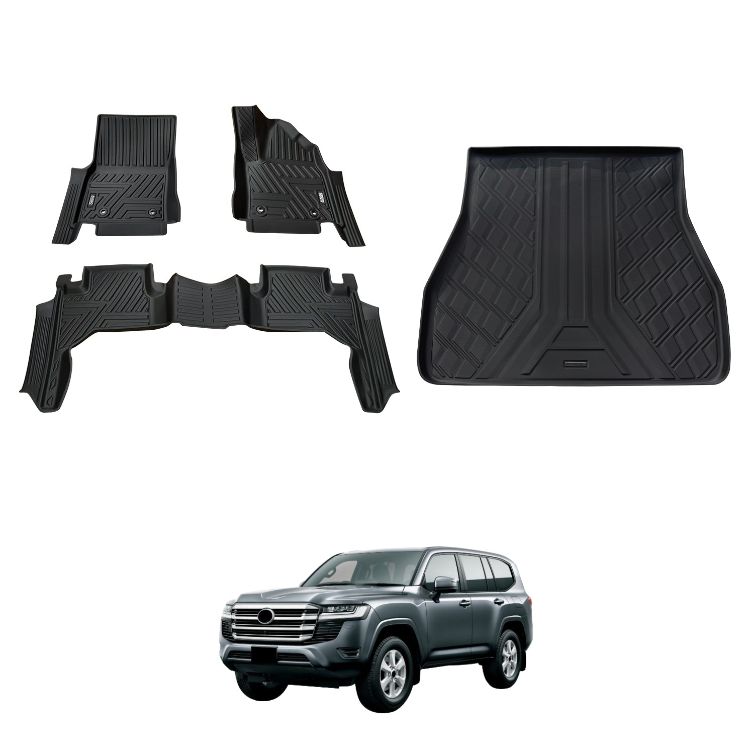 PRE-ORDER 5D Car Floor Mats for Toyota Land Cruiser 300 Series 2021-Onwards