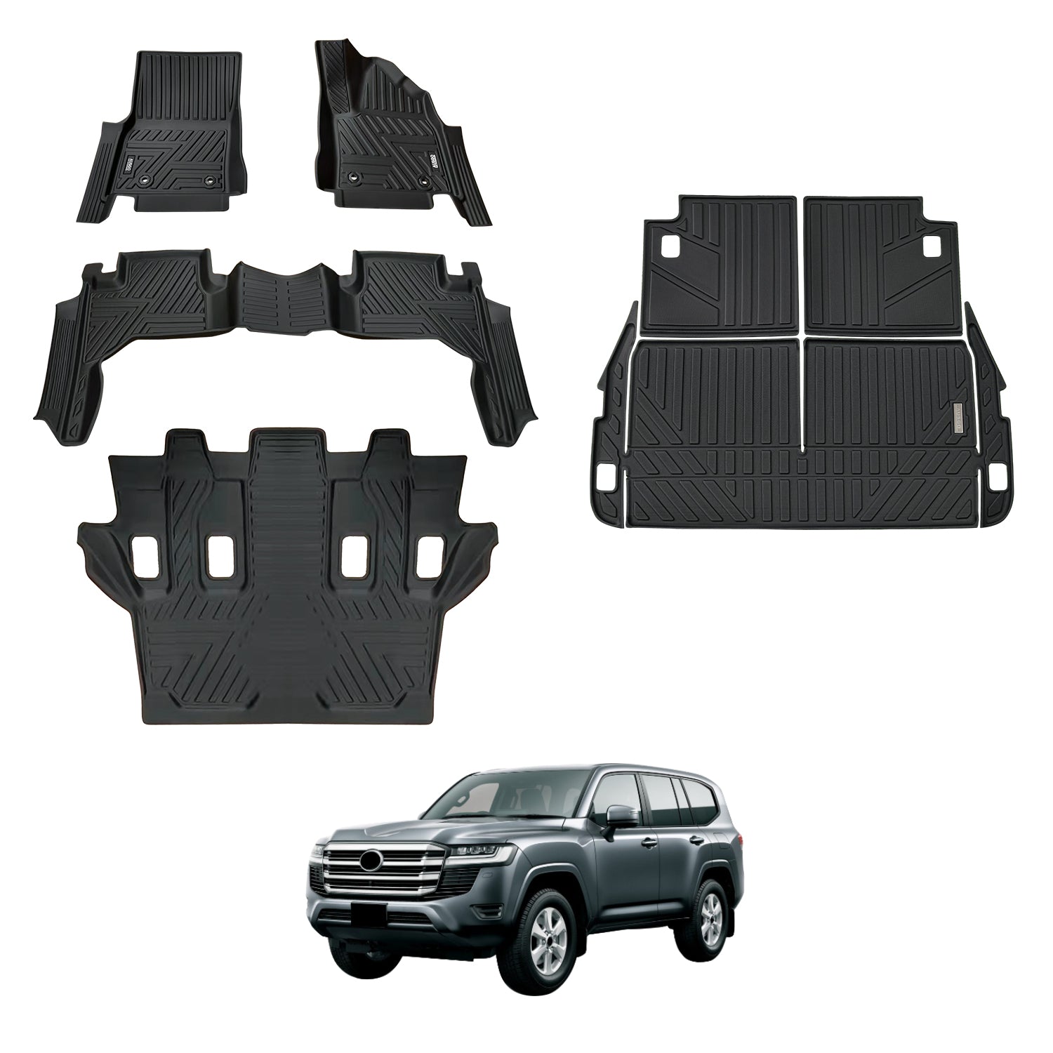 PRE-ORDER 5D Car Floor Mats for Toyota Land Cruiser 300 Series 2021-Onwards