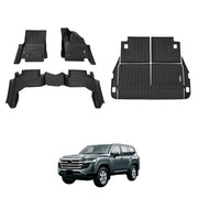 PRE-ORDER 5D Car Floor Mats Boot Liner for Toyota Land Cruiser 300 Series 7-Seat 2021-Onwards