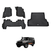 5D Moulded Car Floor Mats for Toyota LandCruiser 76 Series 2012-2023