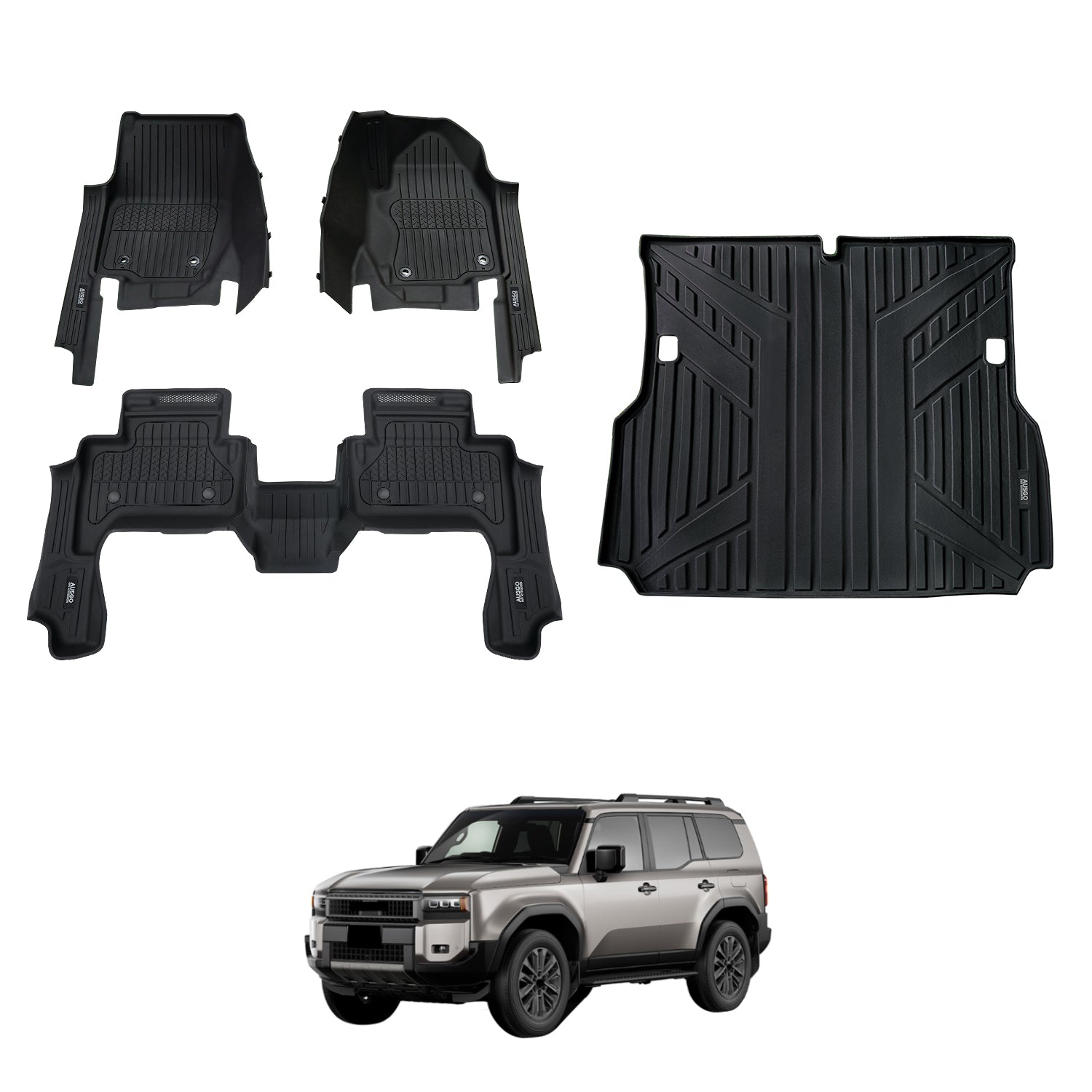 7D Injection Floor Mats for Toyota LandCruiser Prado 250 Series 2024-Onwards