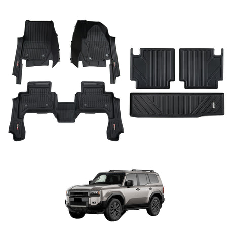 7D Injection Floor Mats for Toyota Land Cruiser Prado 250 Series LC250 2024-Onwards