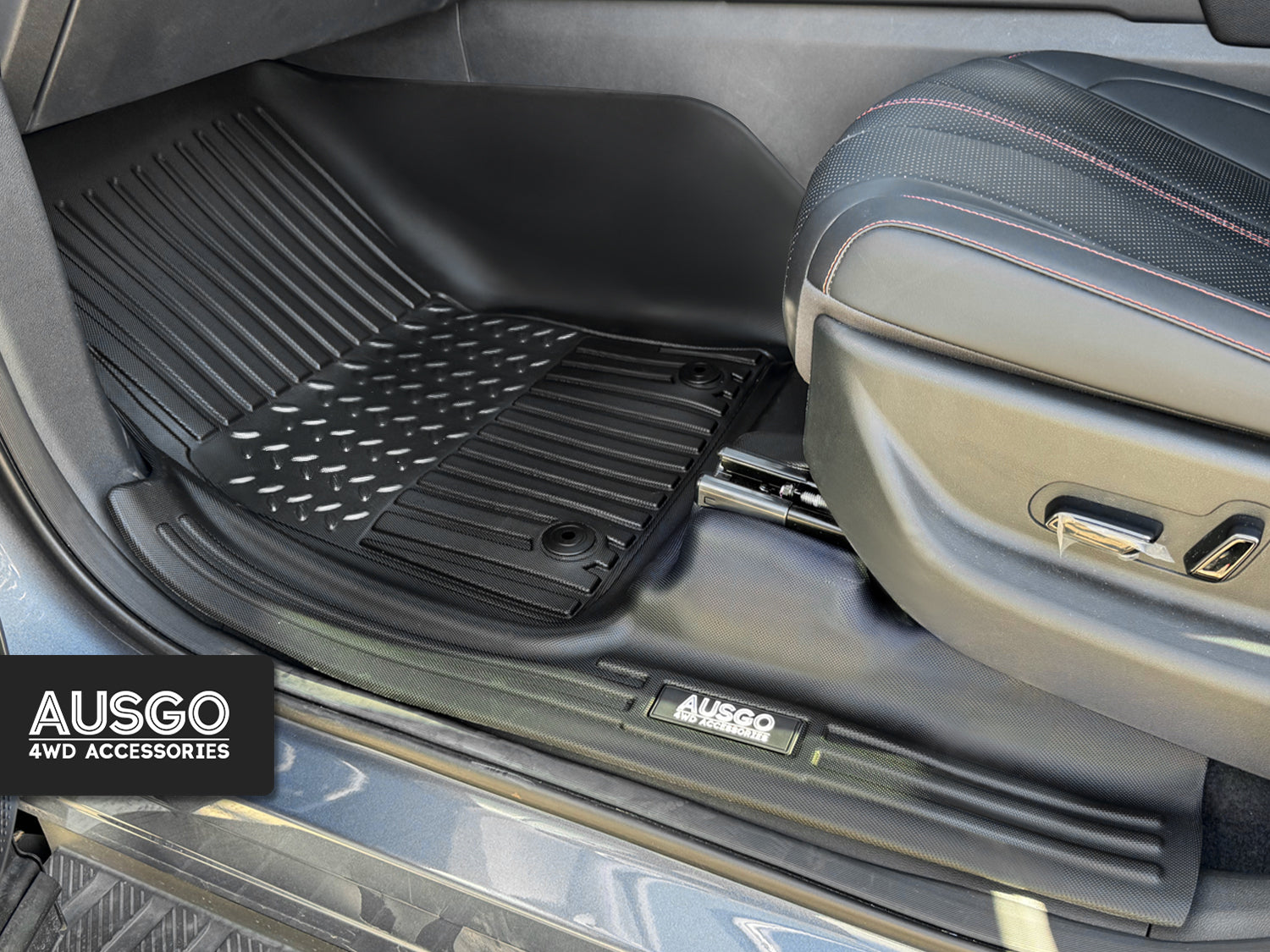 PRE-ORDER 7D Floor Mats + Black Door Sill Protector for BYD Shark 6 2025-Onwards