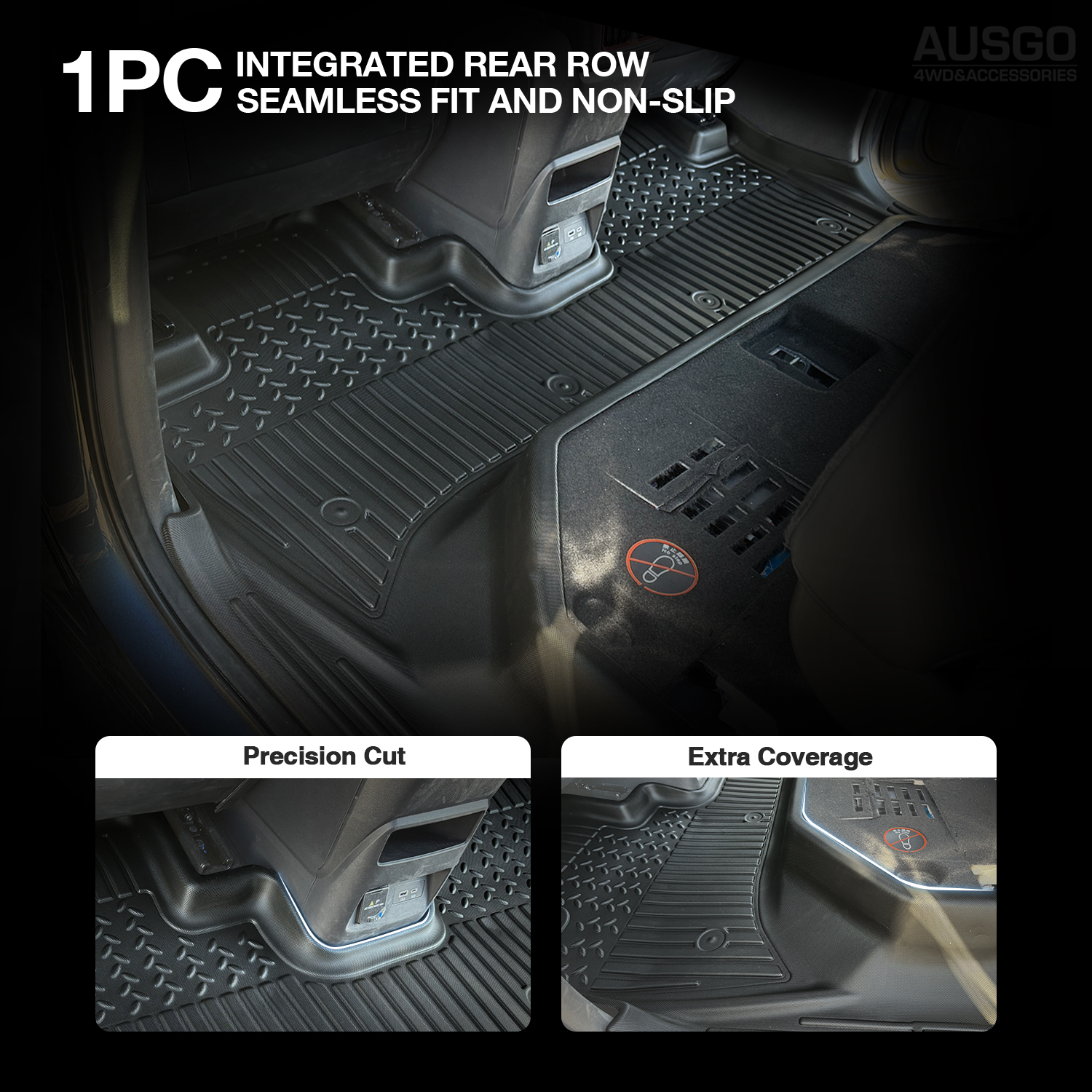 PRE-ORDER 7D Floor Mats + Black Door Sill Protector for BYD Shark 6 2025-Onwards